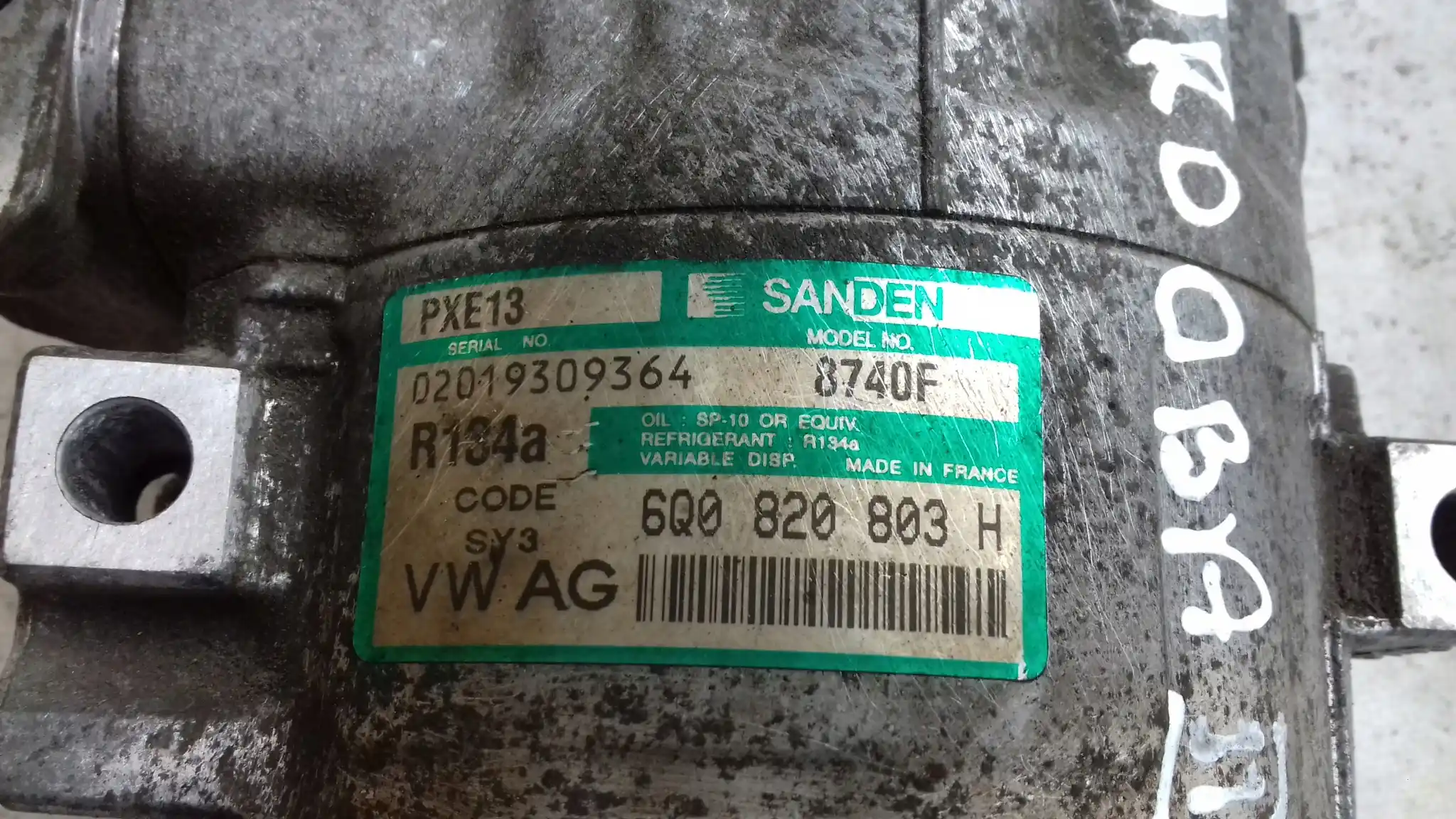 SPRĘŻARKA KLIMATYZACJI 6Q0820803H SEAT CORDOBA II 6L2 IBIZA III 6L1 1.9 TDI