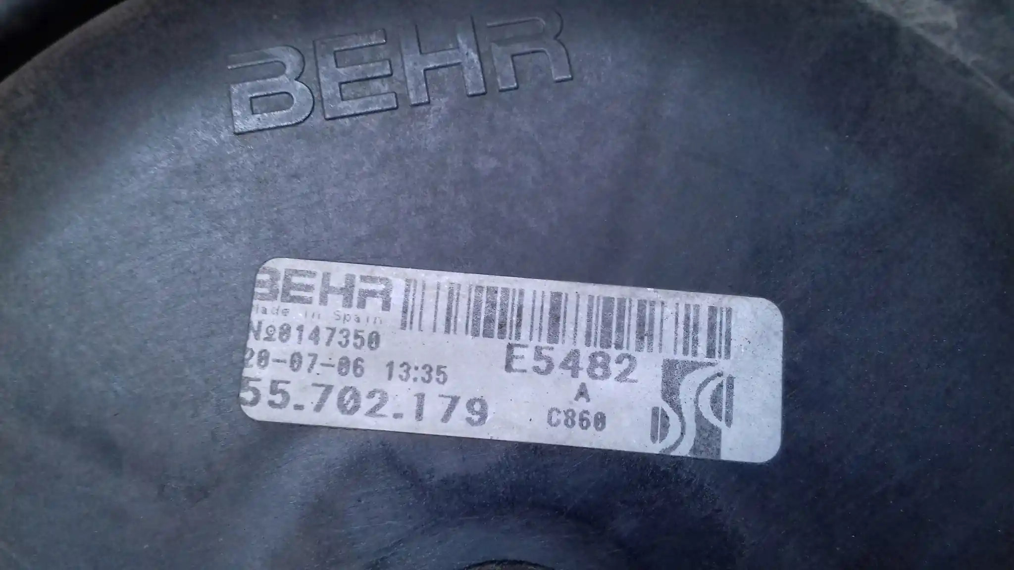 WENTYLATOR CHŁODNICY 55702179 FIAT GRANDE PUNTO 1.4 8V 05-09