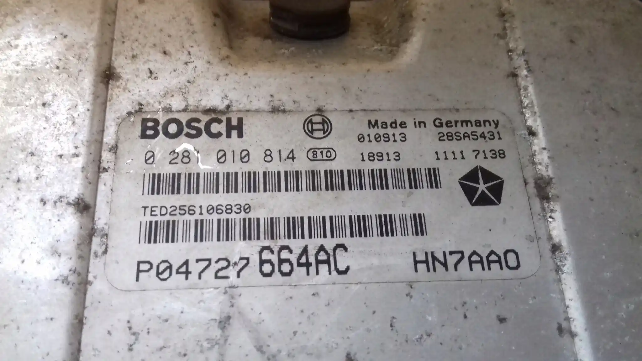 KOMPUTER 0281010814 ZESTAW IMMO CHRYSLER VOYAGER IV 2.5 CRDI 00-
