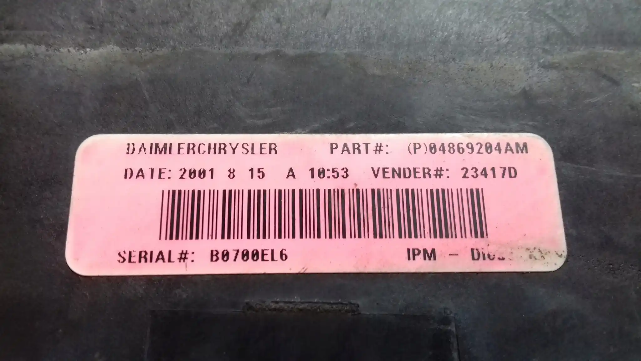 KOMPUTER 0281010814 ZESTAW IMMO CHRYSLER VOYAGER IV 2.5 CRDI 00-
