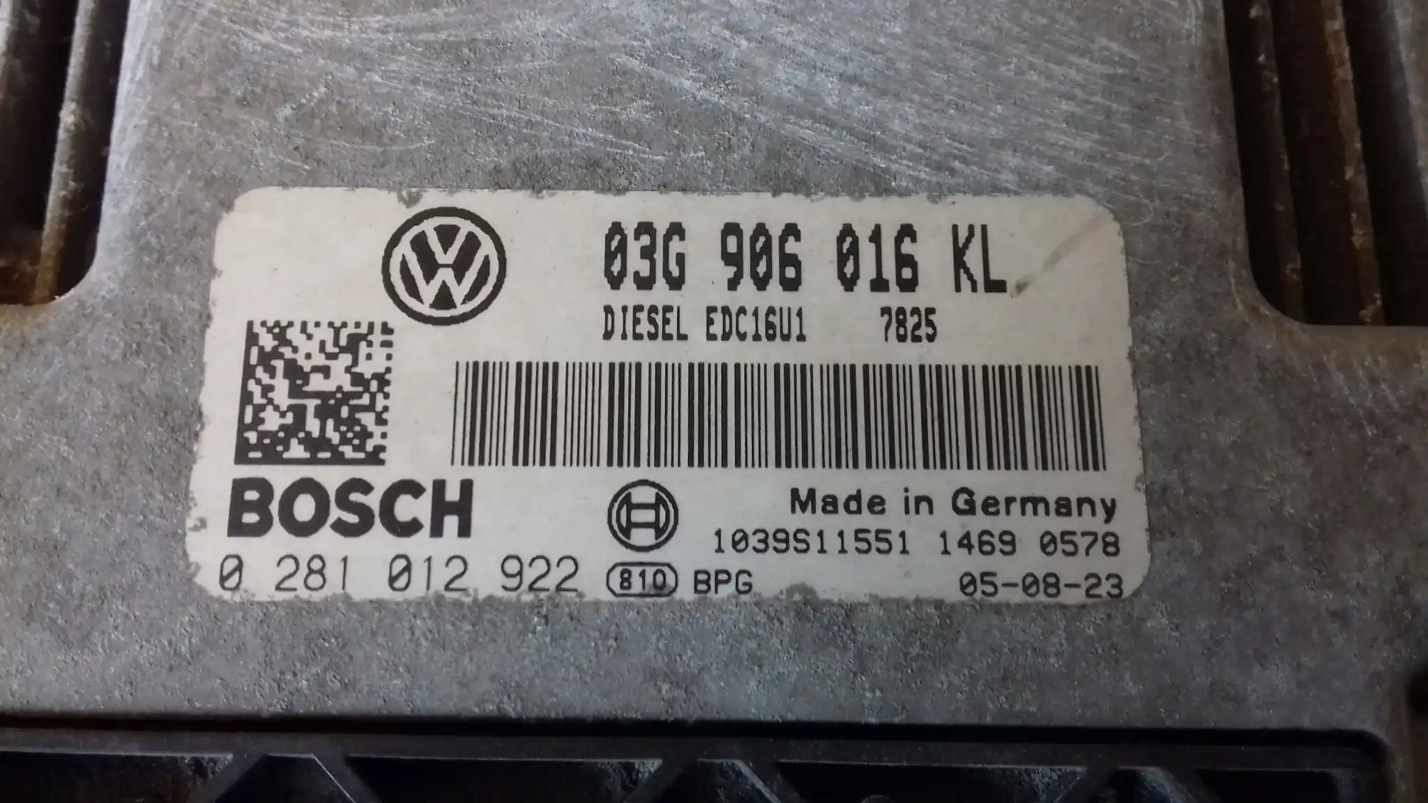 KOMPUTER 03G906016KL 0281012922 SEAT ALTEA 1.9 TDI 04-