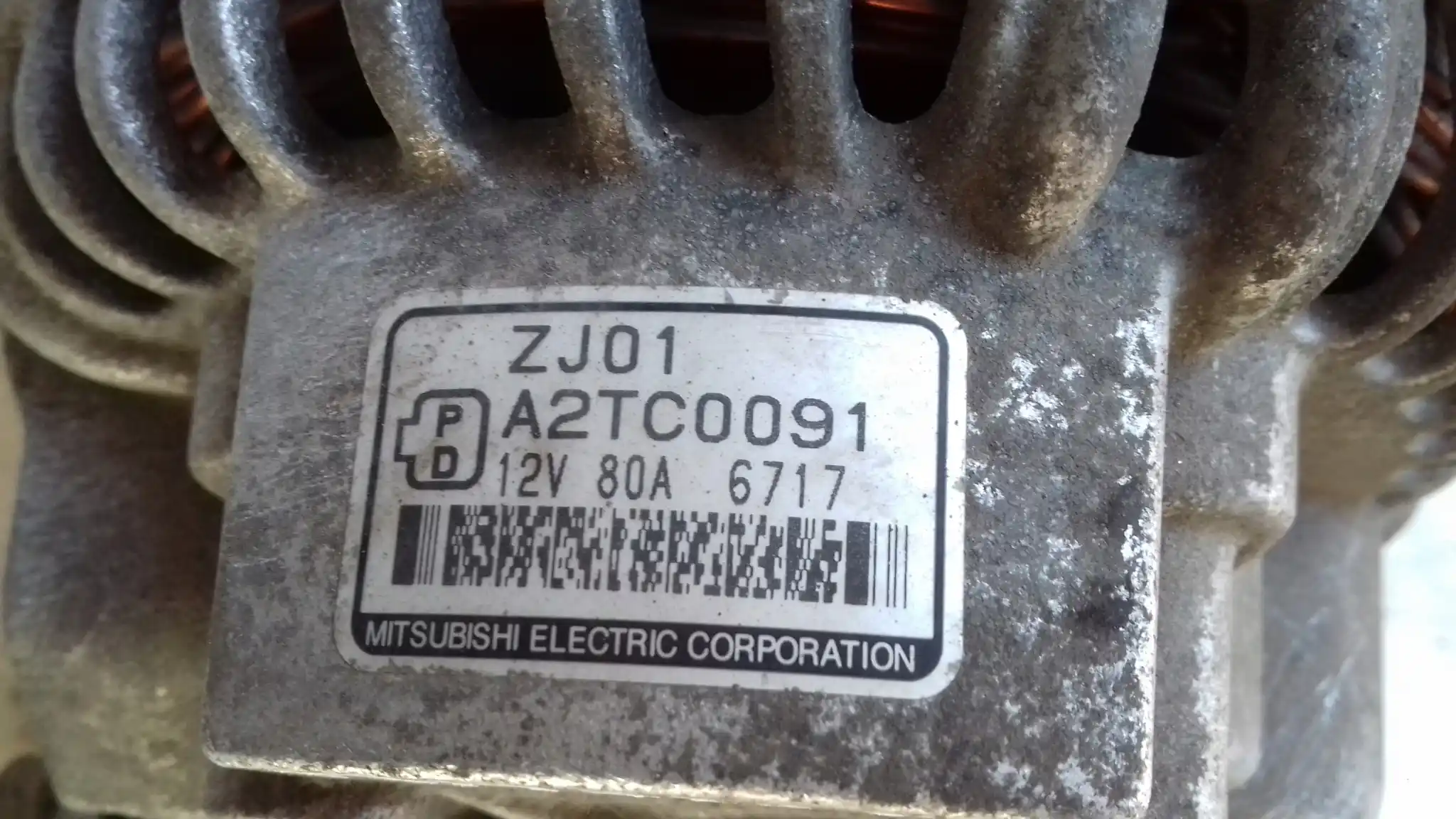 ALTERNATOR ZJ01 A2TC0091 MAZDA 3 BK 1.4 1.6 16V 03-