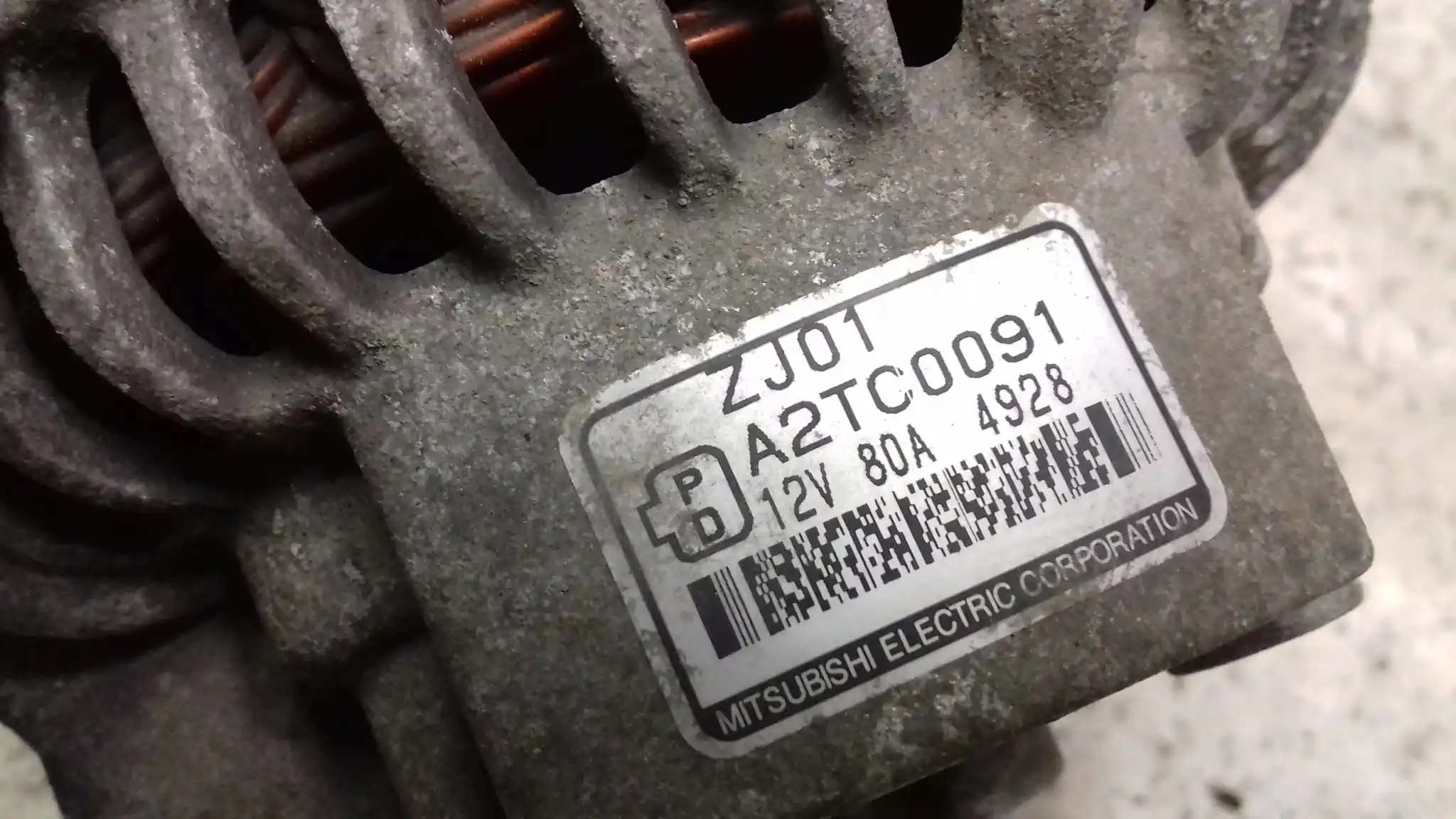 ALTERNATOR ZJ01 A2TC0091 MAZDA 3 BK 1.4 1.6 16V 03-
