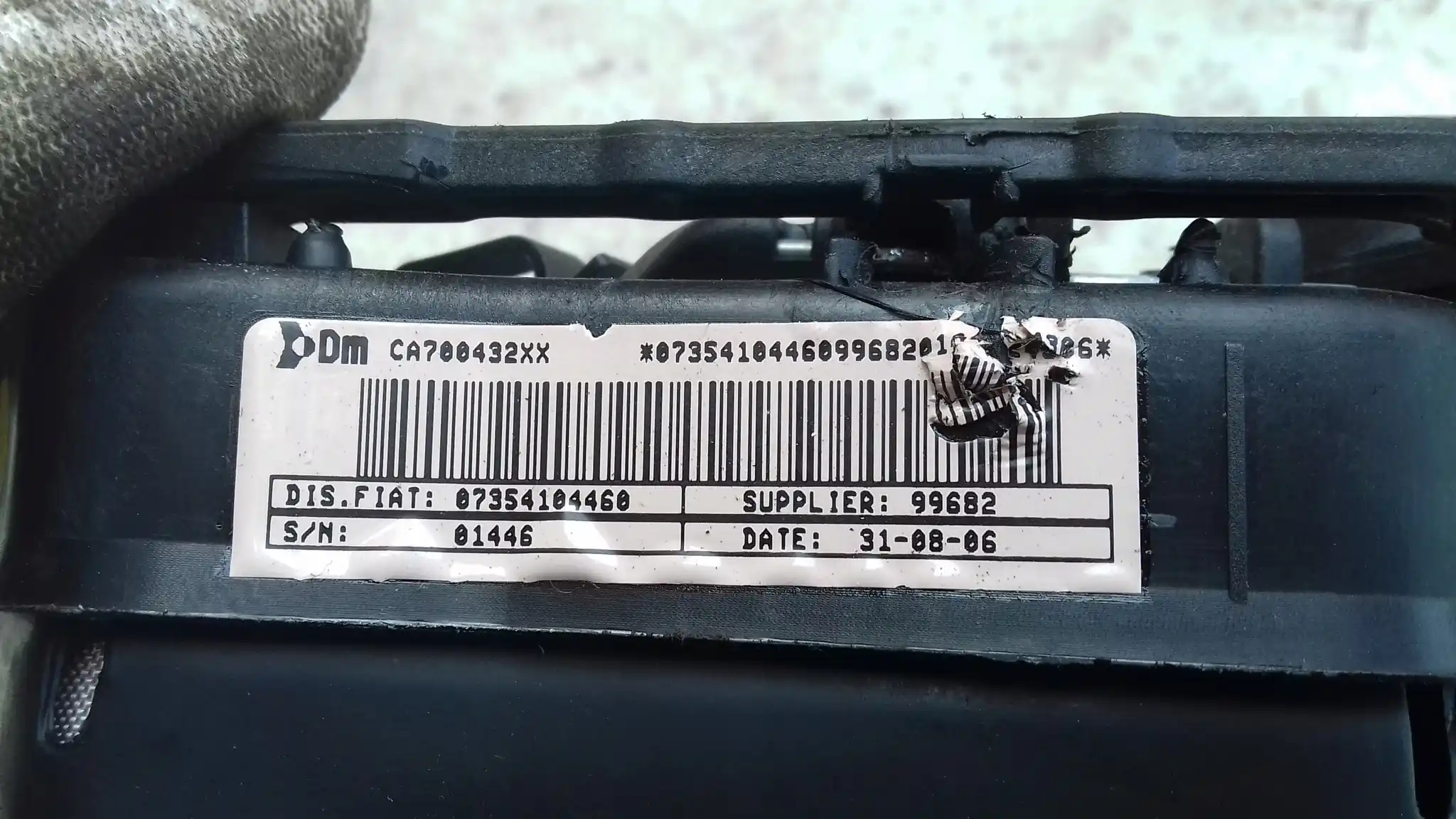 AIRBAG PODUSZKA POWIETRZNA KIEROWCY 0735410446 FIAT GRANDE PUNTO 05-09