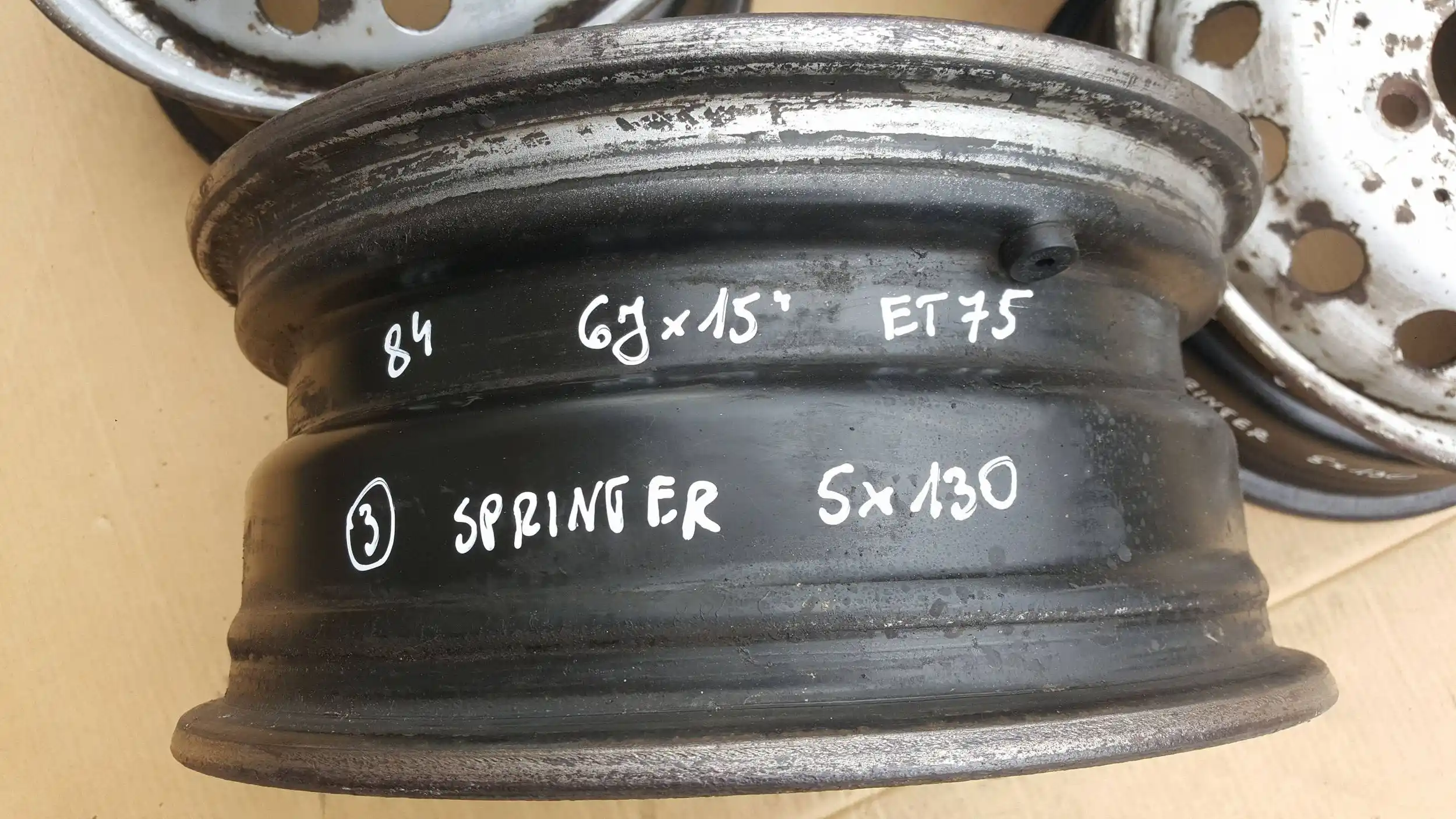 FELGI STALOWE KOMPLET MERCEDES SPRINTER VW LT 6Jx15'' ET75 5x130