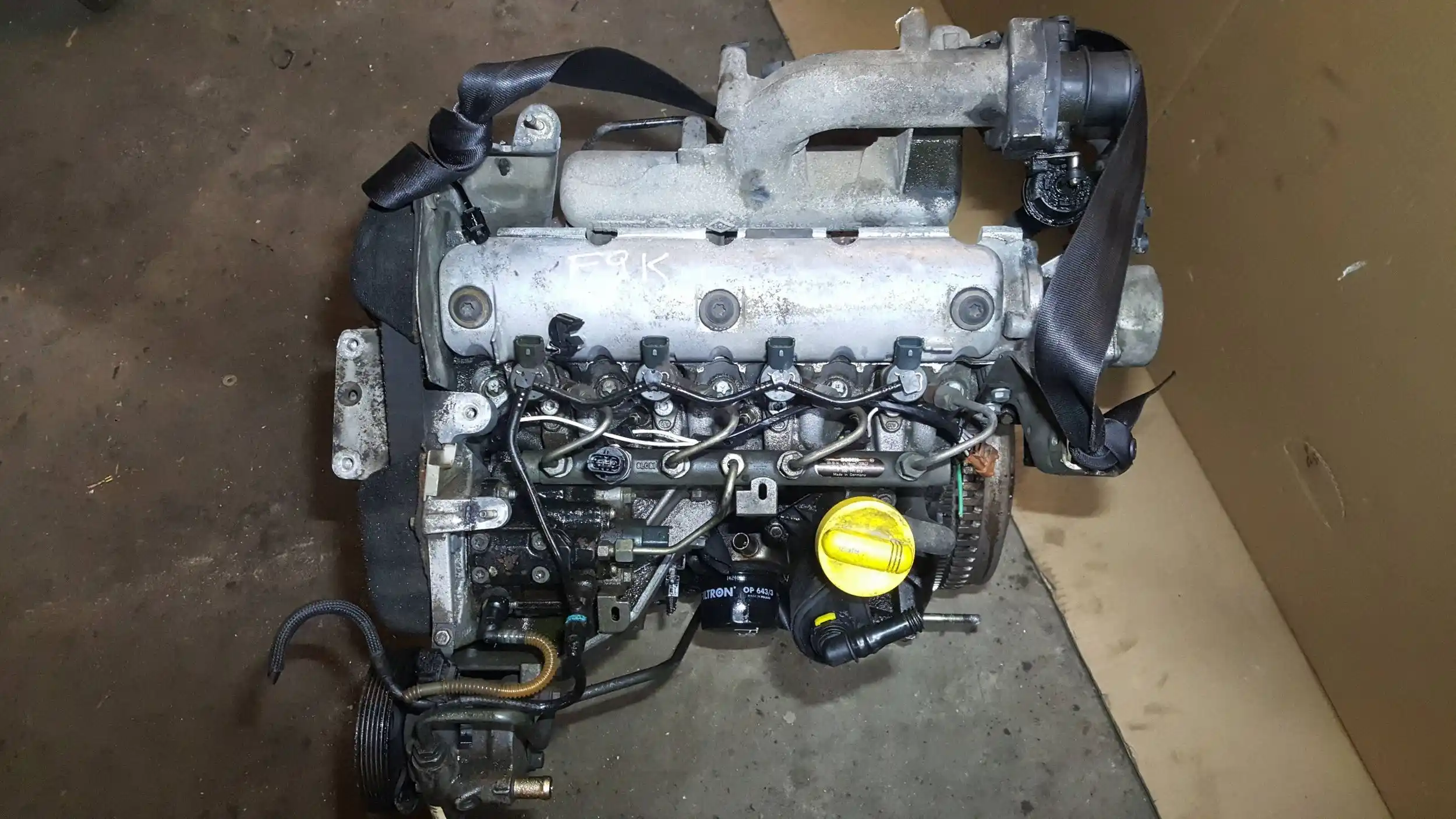 SILNIK F9K UKŁAD WTRYSKOWY KOMPLET RENAULT LAGUNA II SCENIC 1.9 DCI 01-
