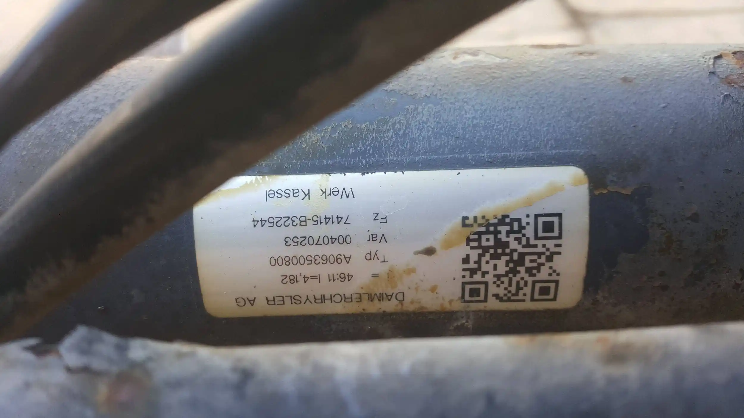 DYFERENCIAŁ MOST TYŁ TYLNY OŚ A9063500800 46:11 VW CRAFTER I 2.5 TDI 06-