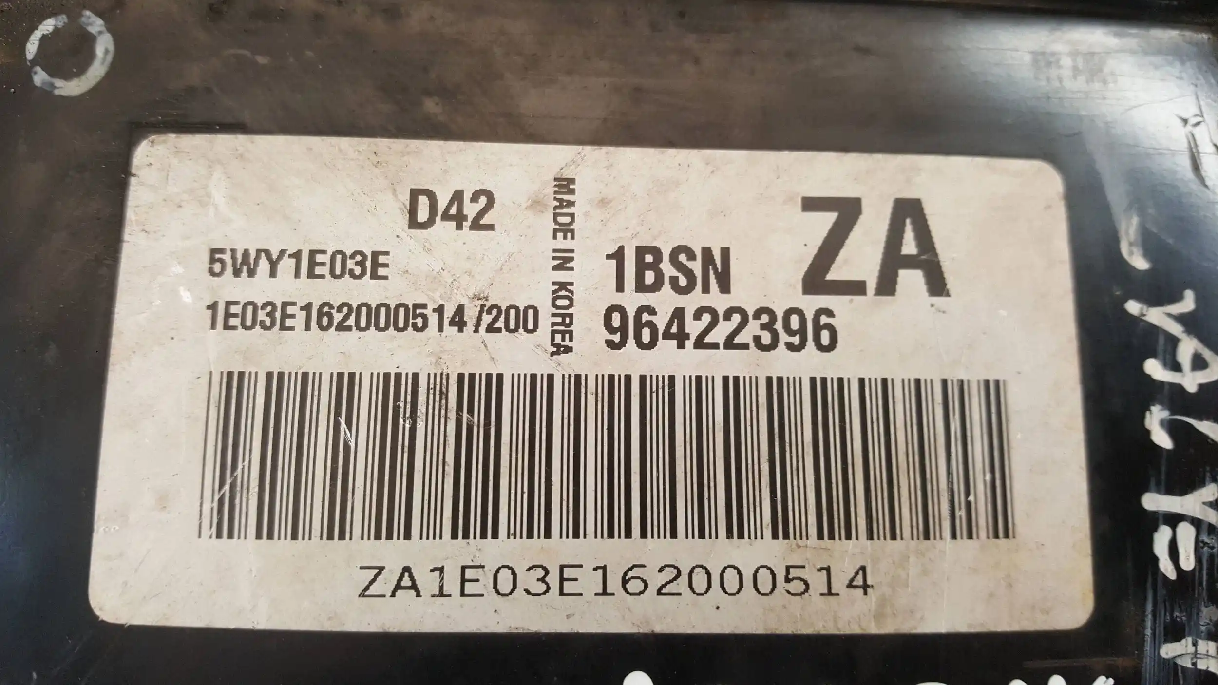 KOMPUTER 96422396 5WY1E03E ZESTAW IMMO CHEVROLET LACETTI NUBIRA III 1.6 16V