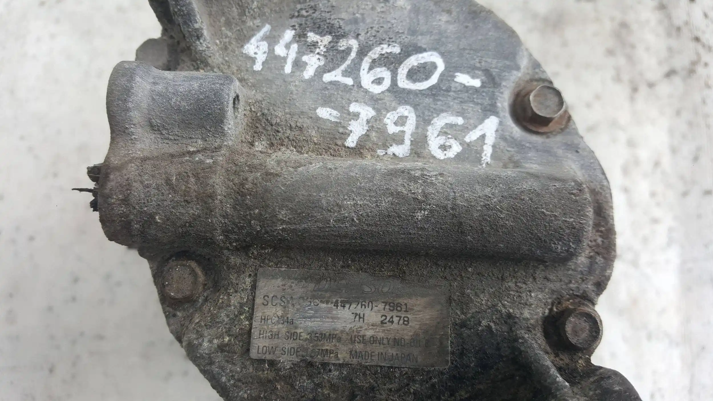 SPRĘŻARKA KOMPRESOR KLIMATYZACJI 4472607961 TOYOTA COROLLA E12 1.4 D4D 01-