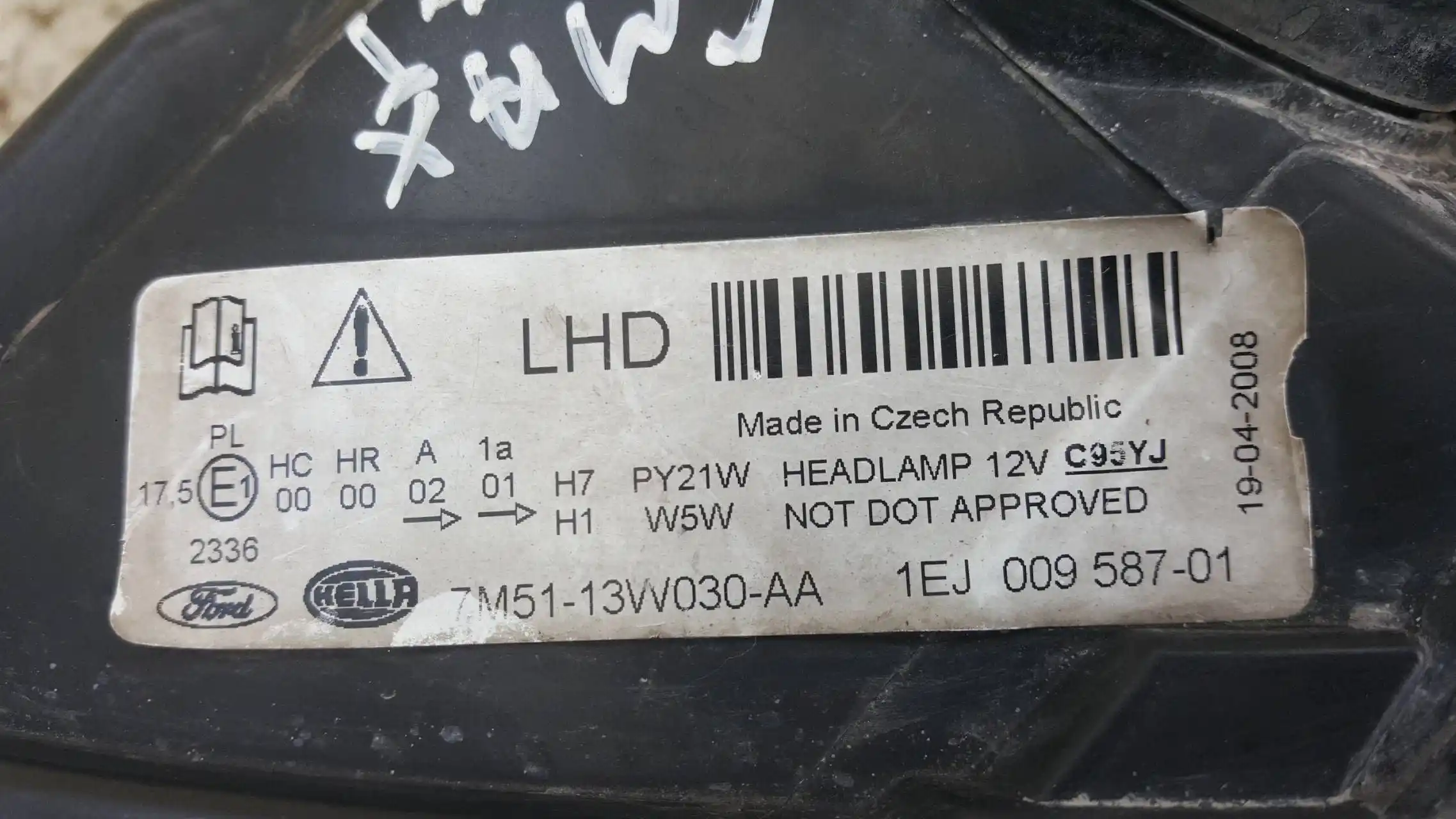 LAMPA LEWY PRZÓD PRZEDNIA 7M5113W030AA FORD C MAX MK1 LIFT 06-10