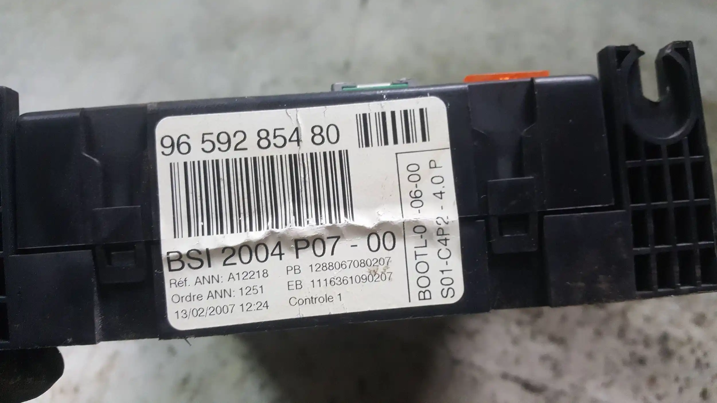 KOMPUTER 9663306680 ZESTAW IMMO PEUGEOT 207 1.4 8V 06