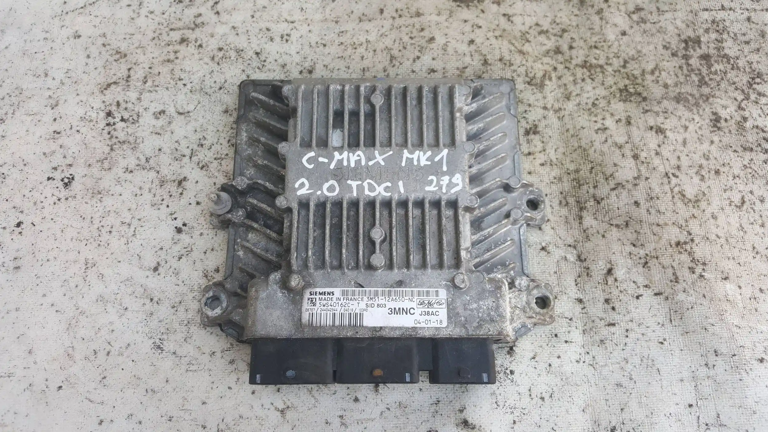 STEROWNIK KOMPUTER SILNIKA 3M5112A650NC 5WS40162CT FORD C-MAX MK1 2.0 TDCI