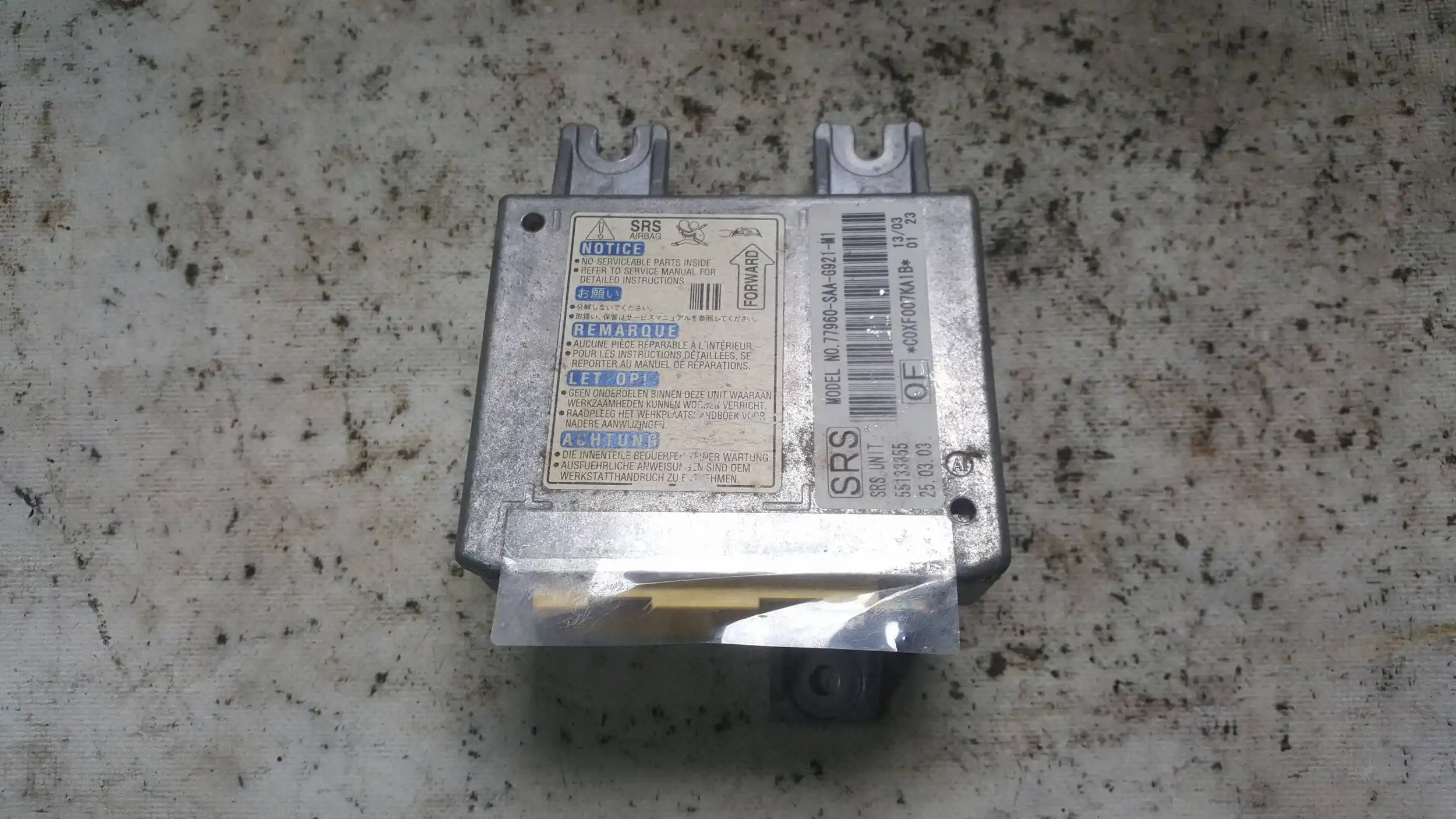 MODUŁ SENSOR AIRBAG 77960SAAG921M1 HONDA JAZZ II 02-08