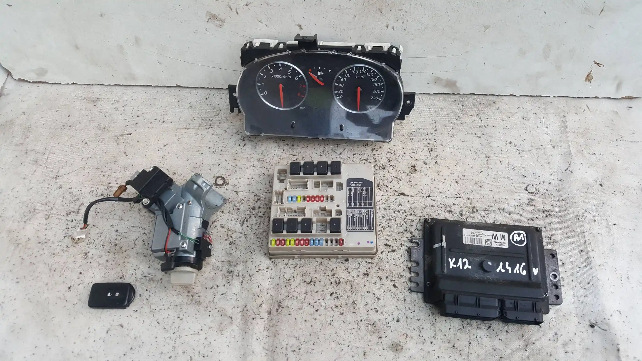 KOMPUTER MEC37350 ZESTAW IMMO NISSAN MICRA K12 1.4 16V 03-