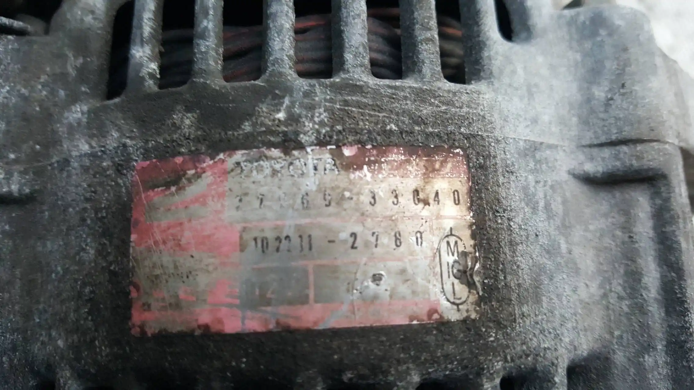ALTERNATOR 1022112780 TOYOTA YARIS I 1.4 D4D 99-