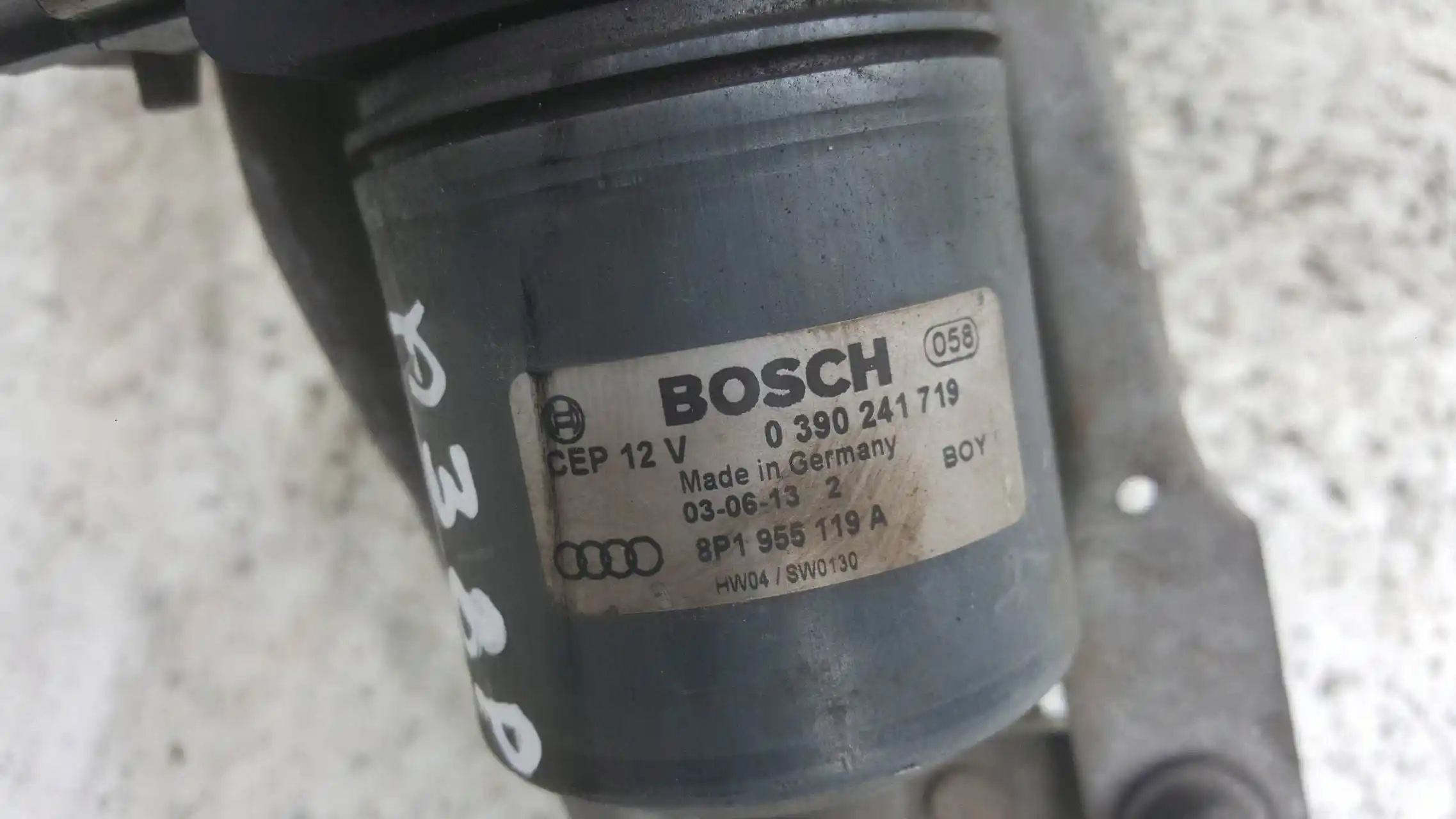 MECHANIZM SILNICZEK 8P1955119A SZYBY PRZÓD PRZEDNIEJ AUDI A3 8P 03-