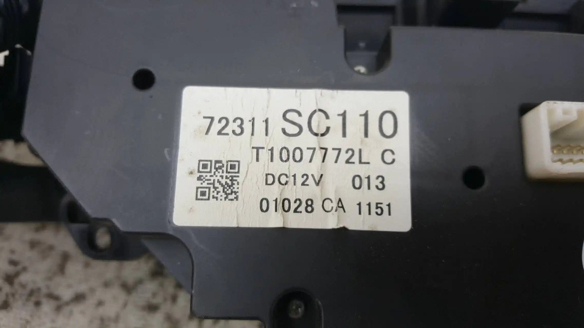 PANEL STEROWANIA NAWIEWU KLIMATYZACJI 72311SC110 SUBARU IMPREZA III GH 07-