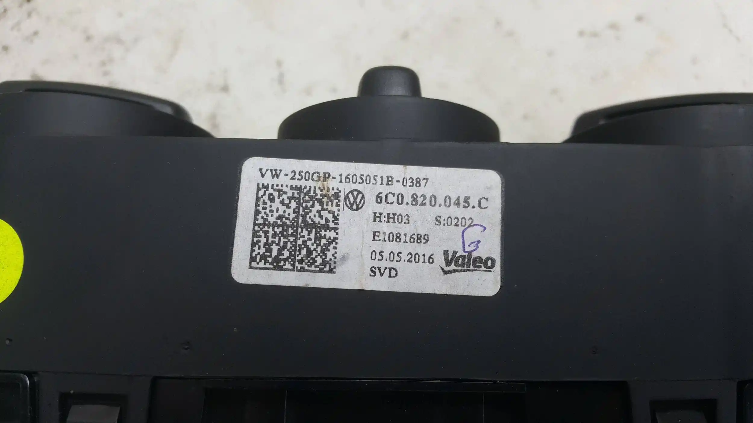 PANEL NAWIEWU KLIMATYZACJI 6C0820045C VW POLO V 6R 6C 09-17