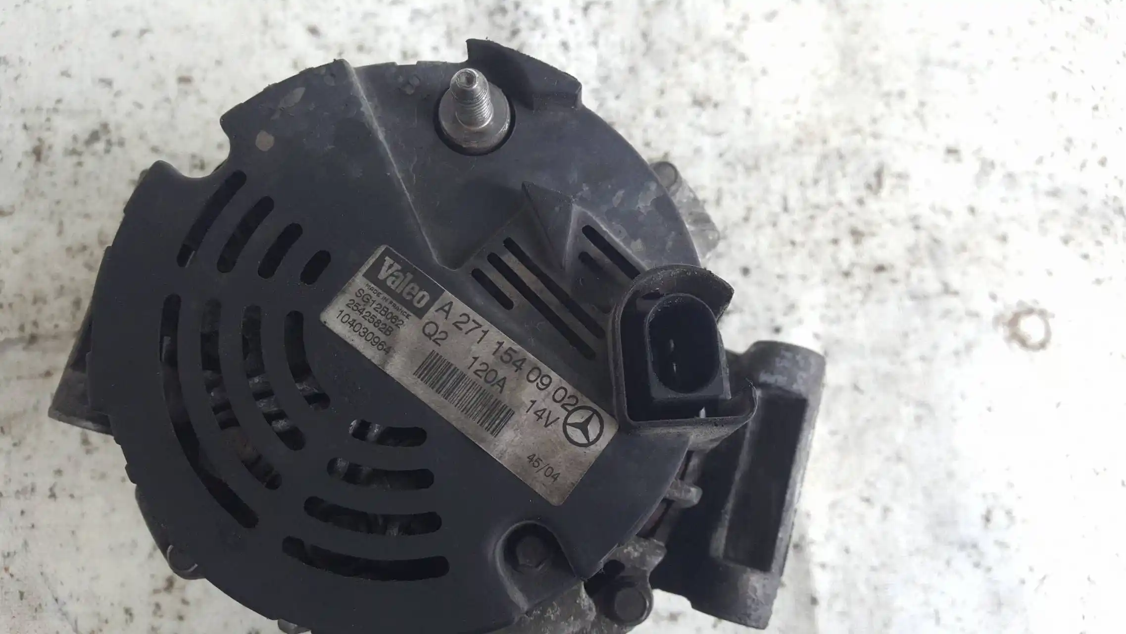 ALTERNATOR A2711540902 MERCEDES C-KLASA W203 LIFT 1.8 K 04-07