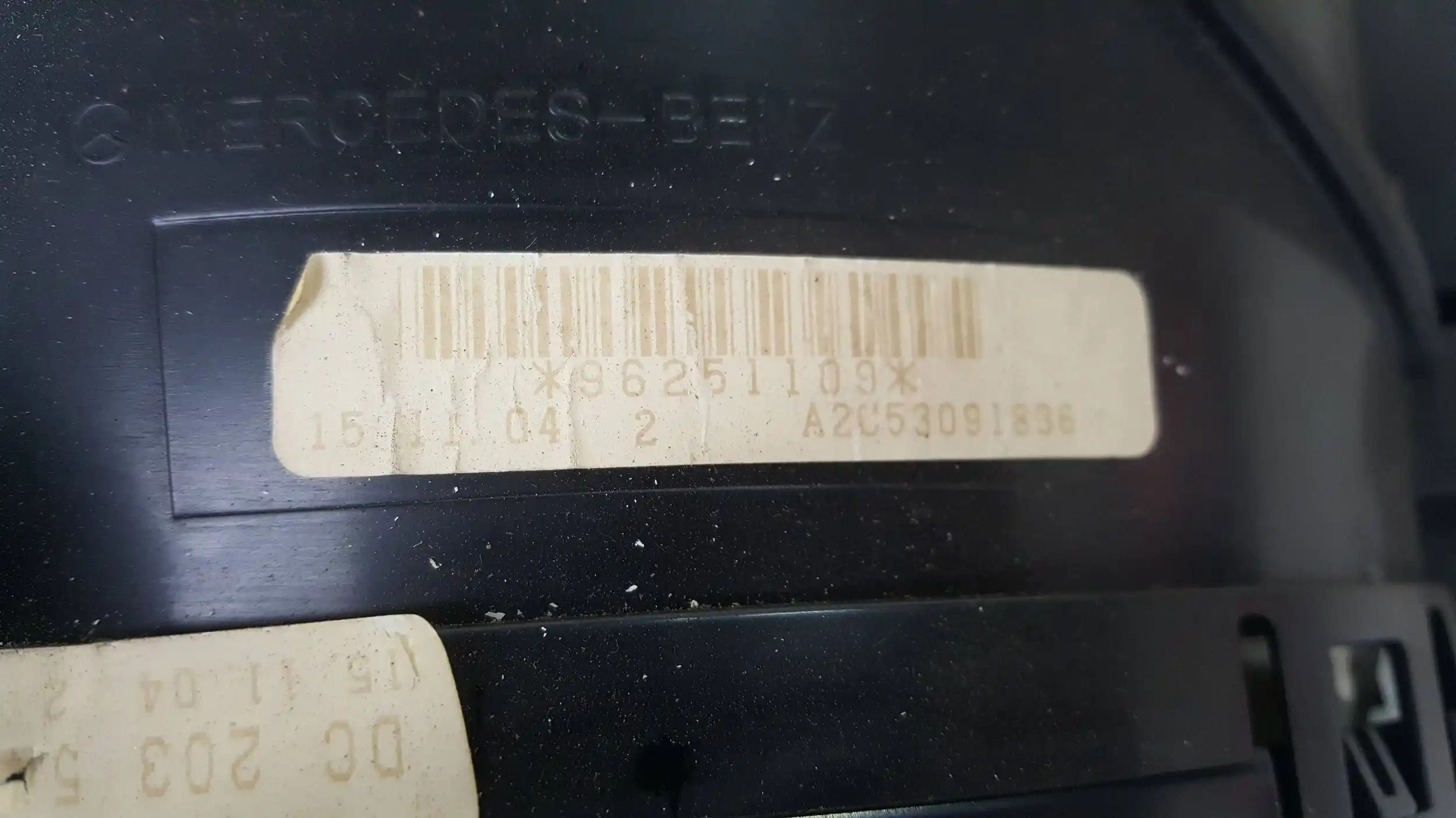 LICZNIK ZEGARY A2035407147 MERCEDES W203 C-KLASA LIFT 1.8 K 04-07