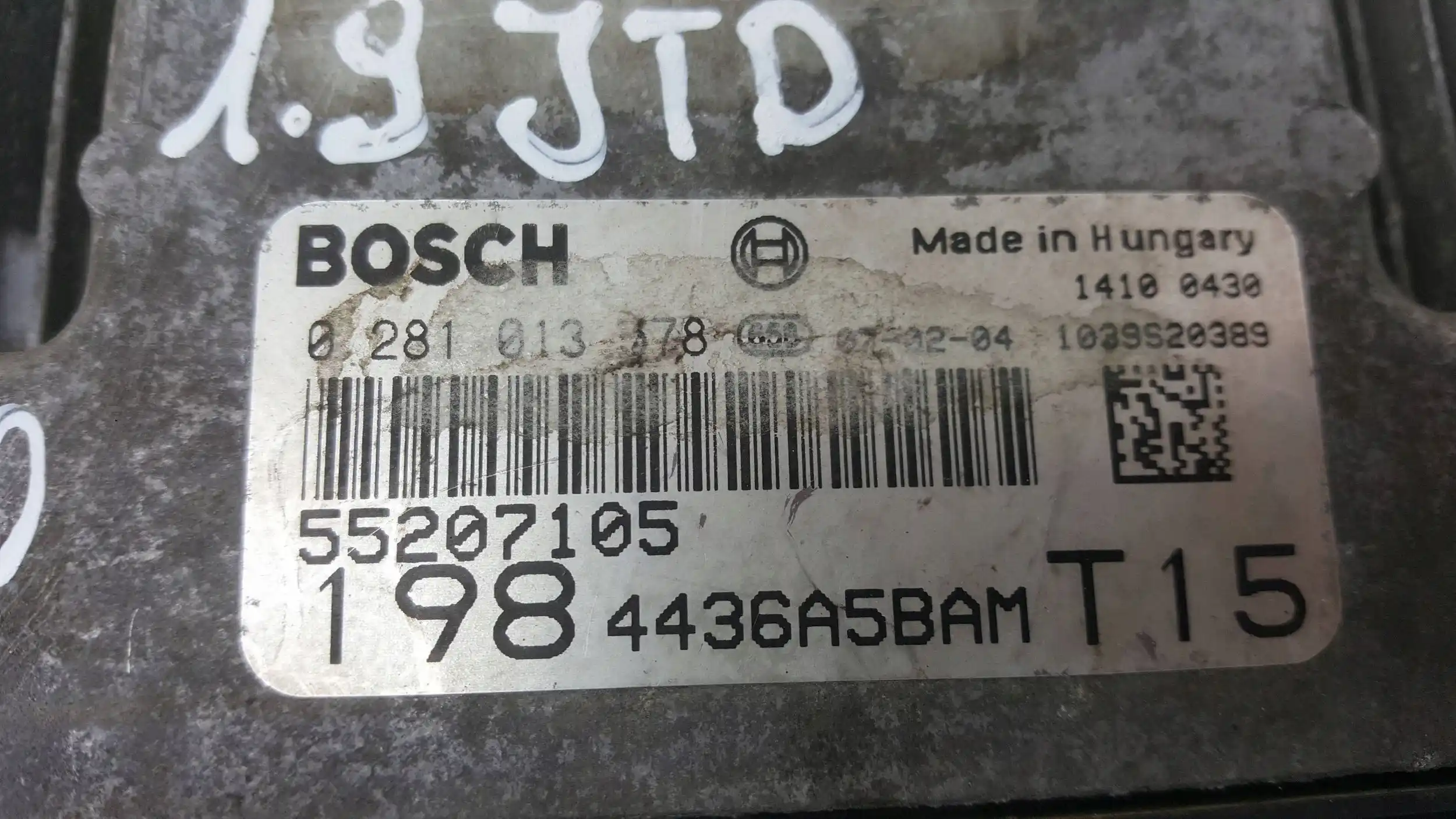 KOMPUTER 55207105 ZESTAW IMMO FIAT BRAVO II 1.9 JTD 07-