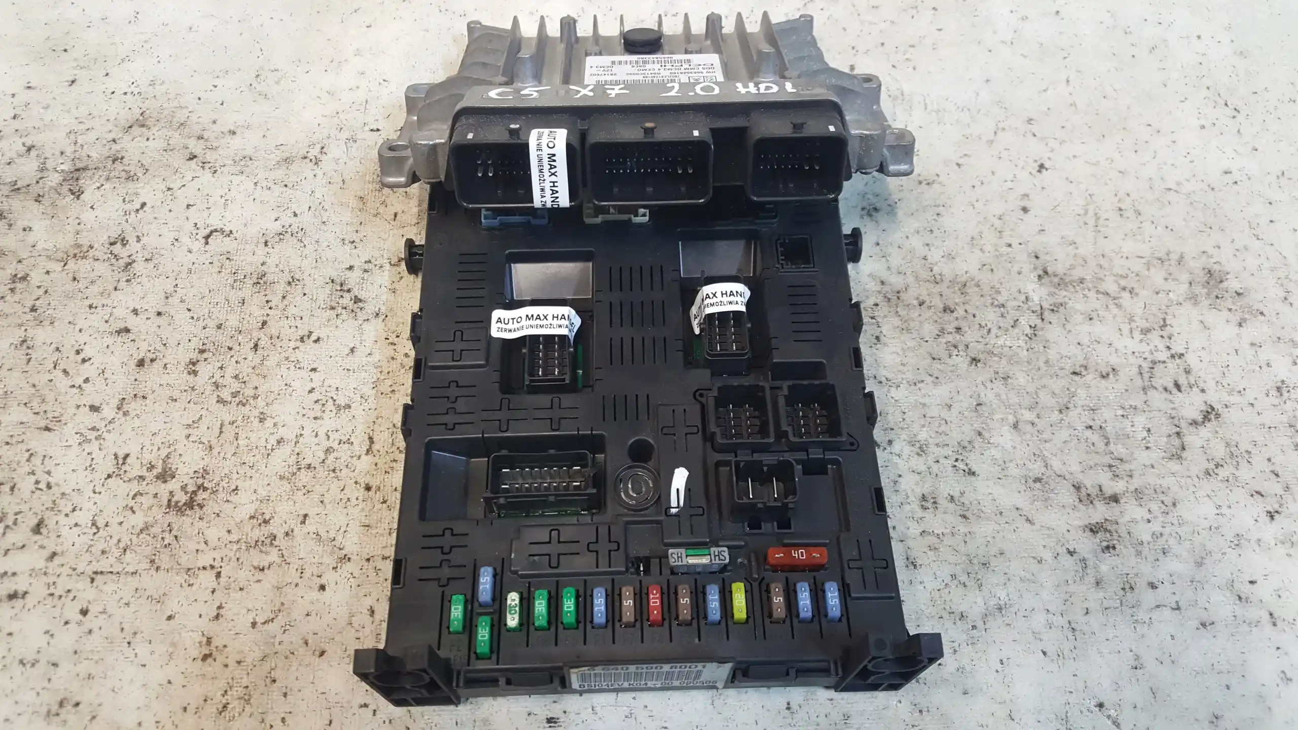 KOMPUTER 9665843380 ZESTAW IMMO CITROEN C5 III X7 2.0 HDI 08-