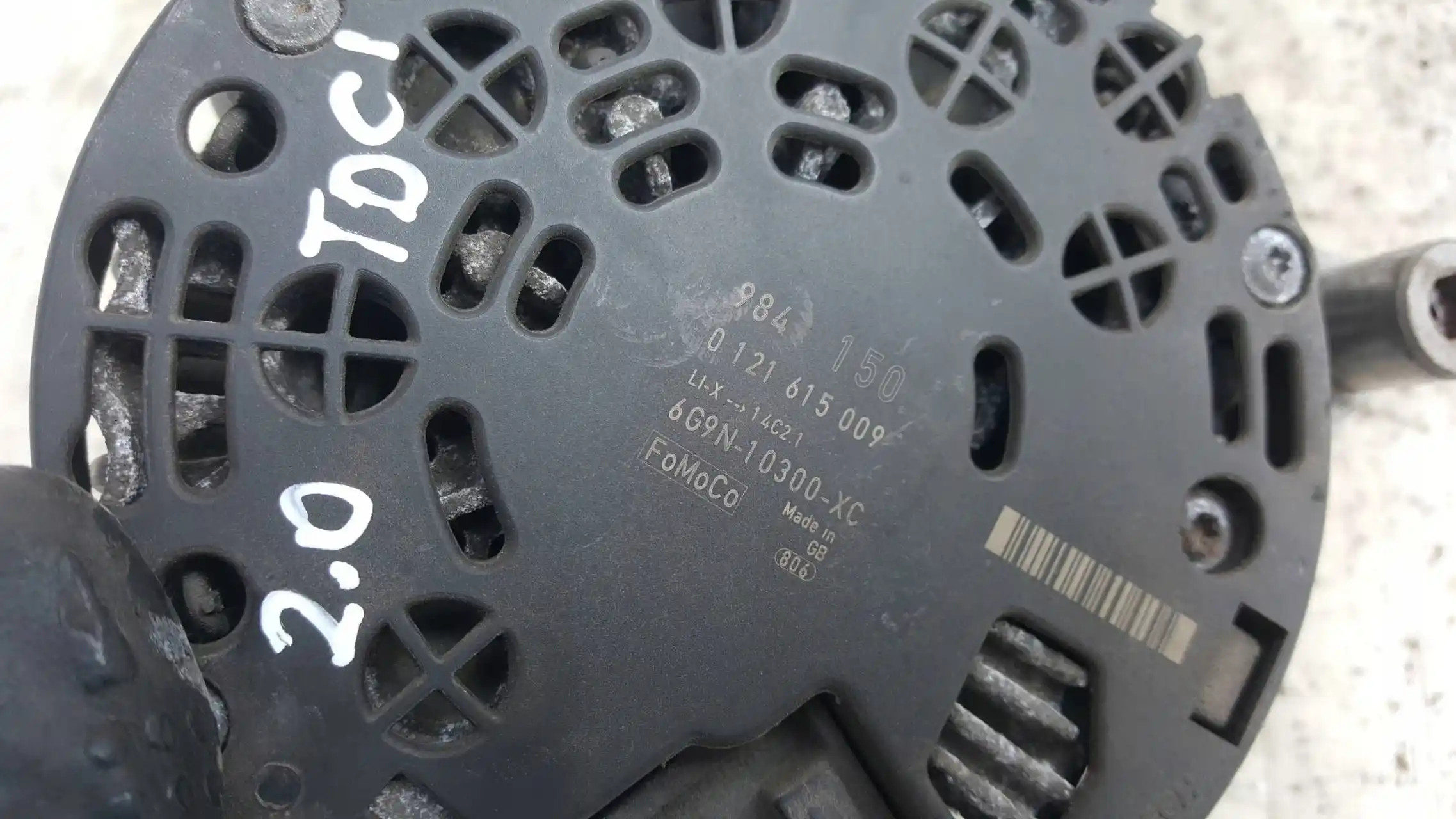 ALTERNATOR 0121615009 6G9N10300XC FORD GALAXY MK3 2.0 TDCI