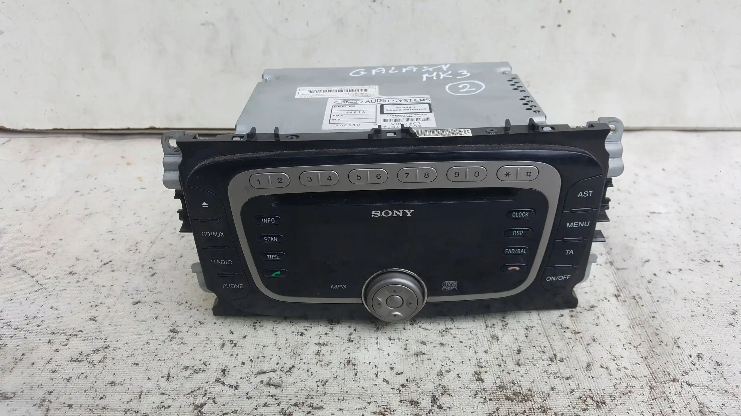 RADIO RADIOODTWARZACZ CD 7S7T18C939CD FORD GALAXY MK3 III 06-