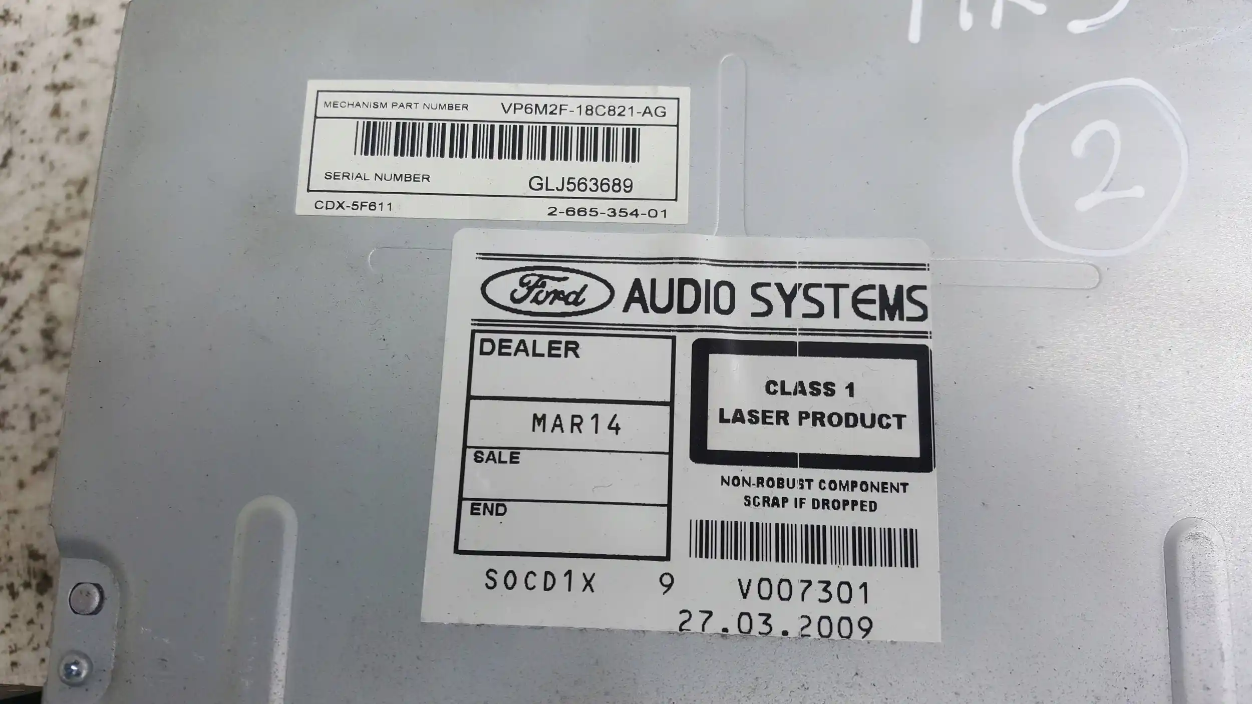 RADIO RADIOODTWARZACZ CD 7S7T18C939CD FORD GALAXY MK3 III 06-