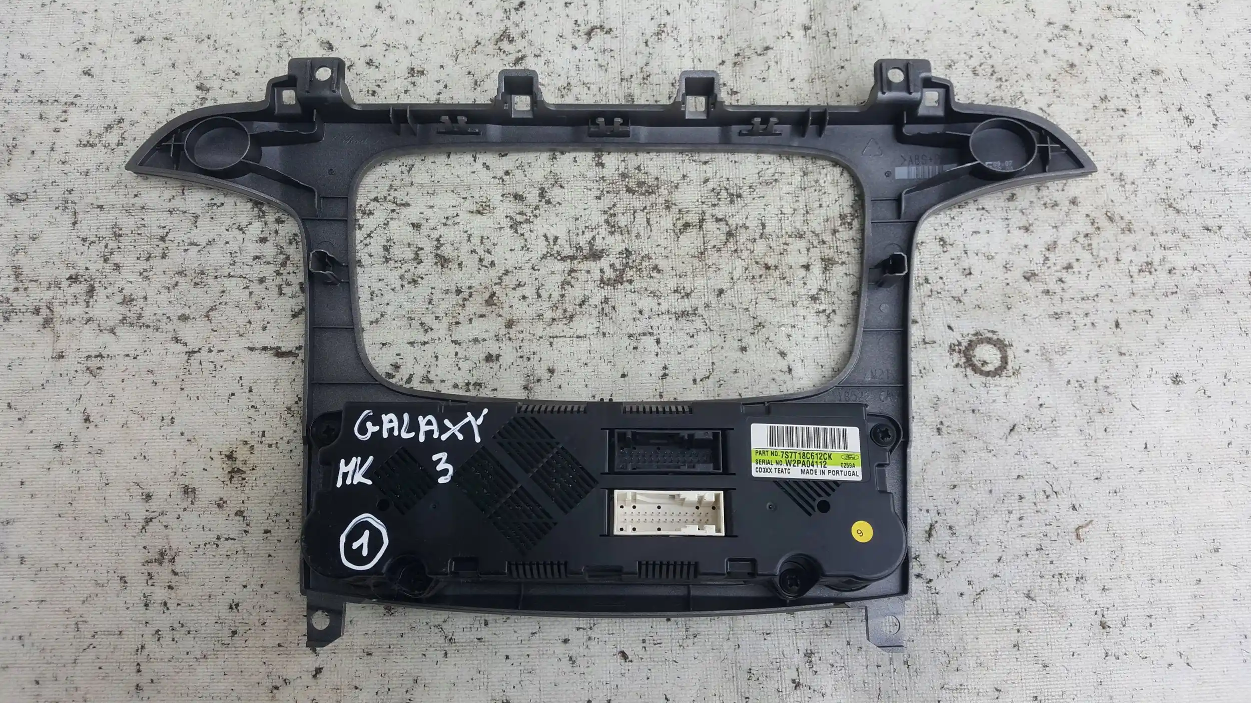 PANEL STEROWANIA NAWIEWEM KLIMATYZACJĄ 3 RZĄD 7S7T18C612CK FORD GALAXY MK3