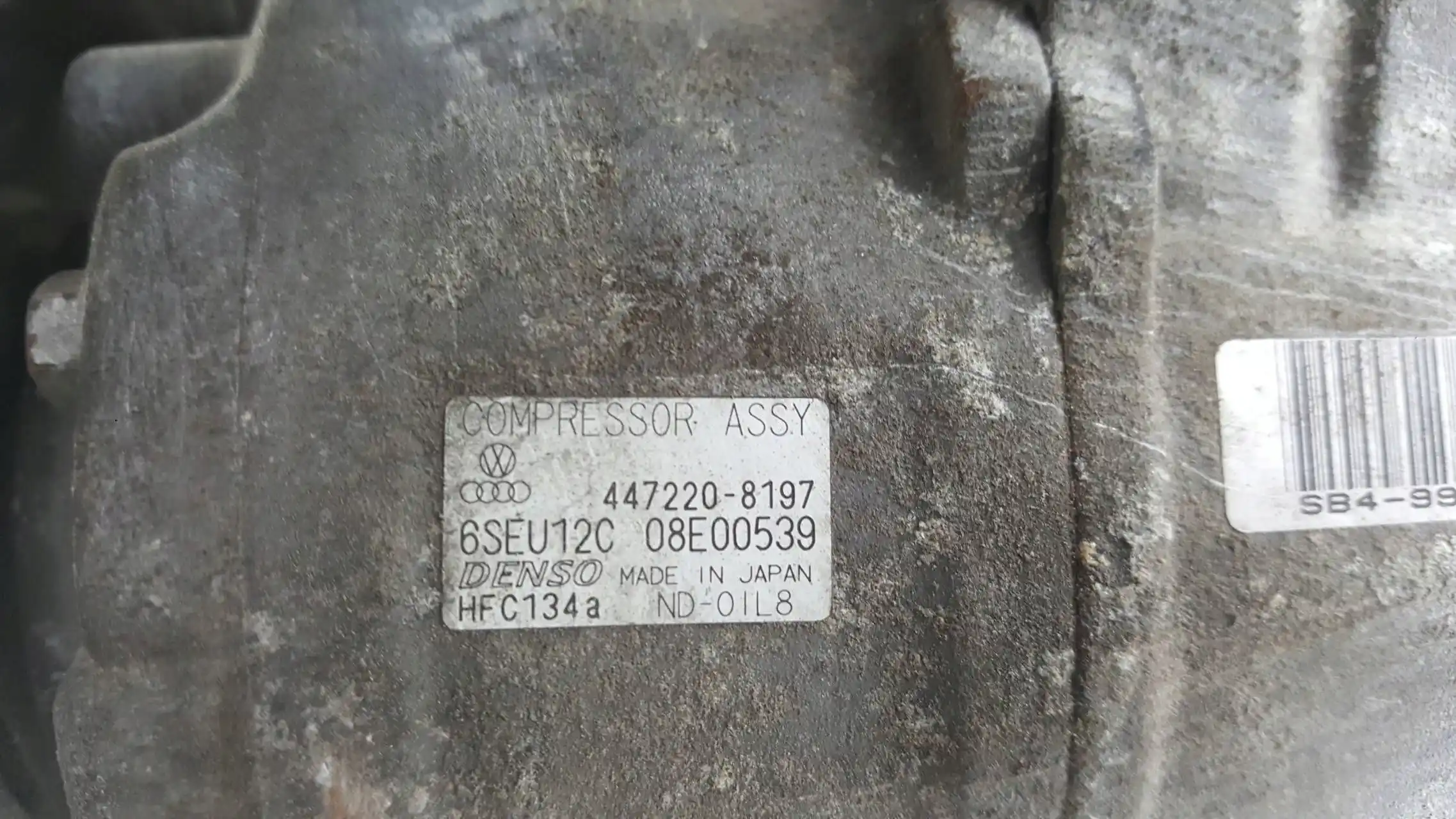 SPRĘŻARKA KOMPRESOR KLIMATYZACJI 4472208197 6SEU12C AUDI A2 SEAT SKODA TDI