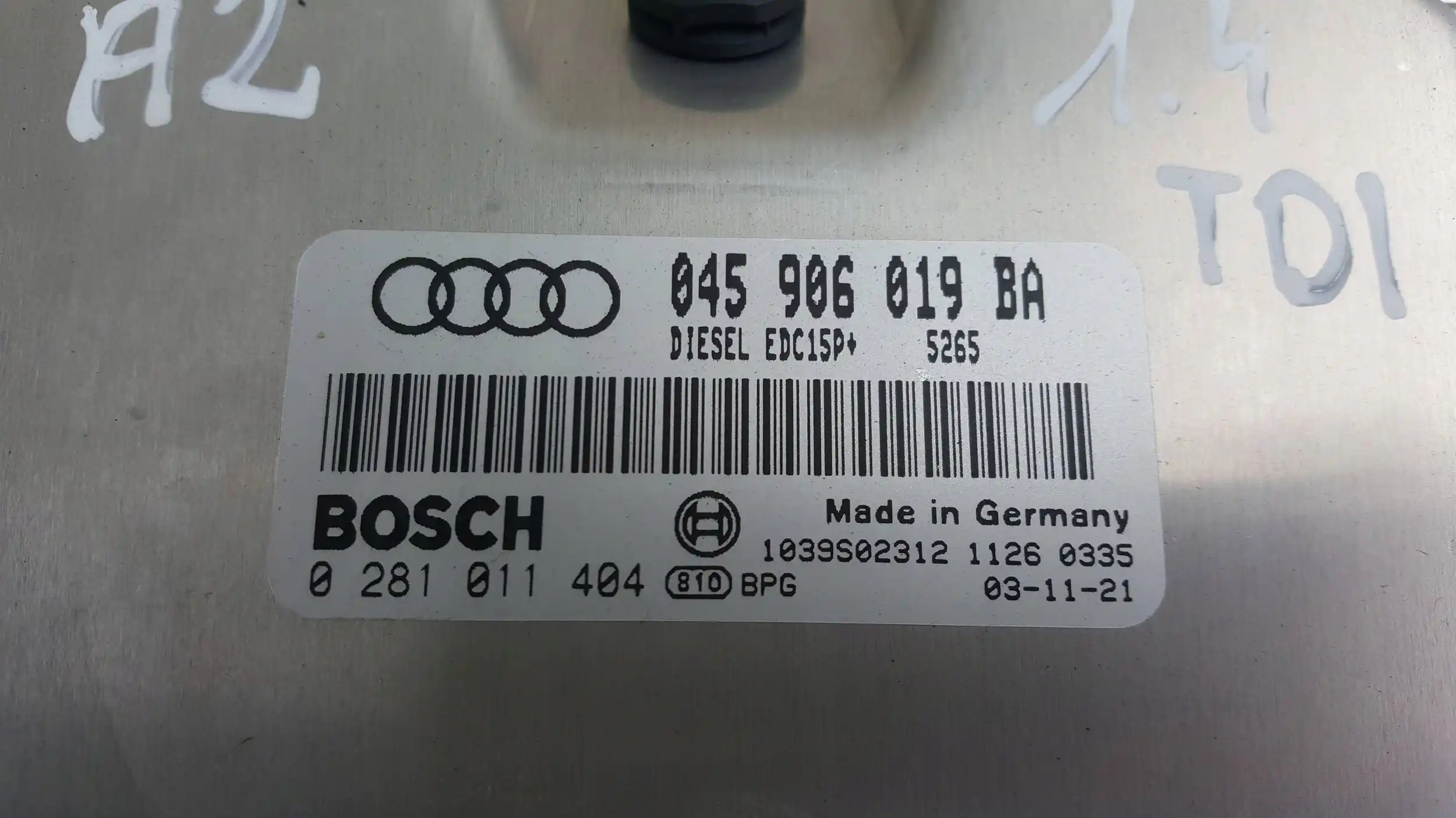 KOMPUTER 045906019BA 0281011404 ZESTAW IMMO AUDI A2 1.4 TDI 99-