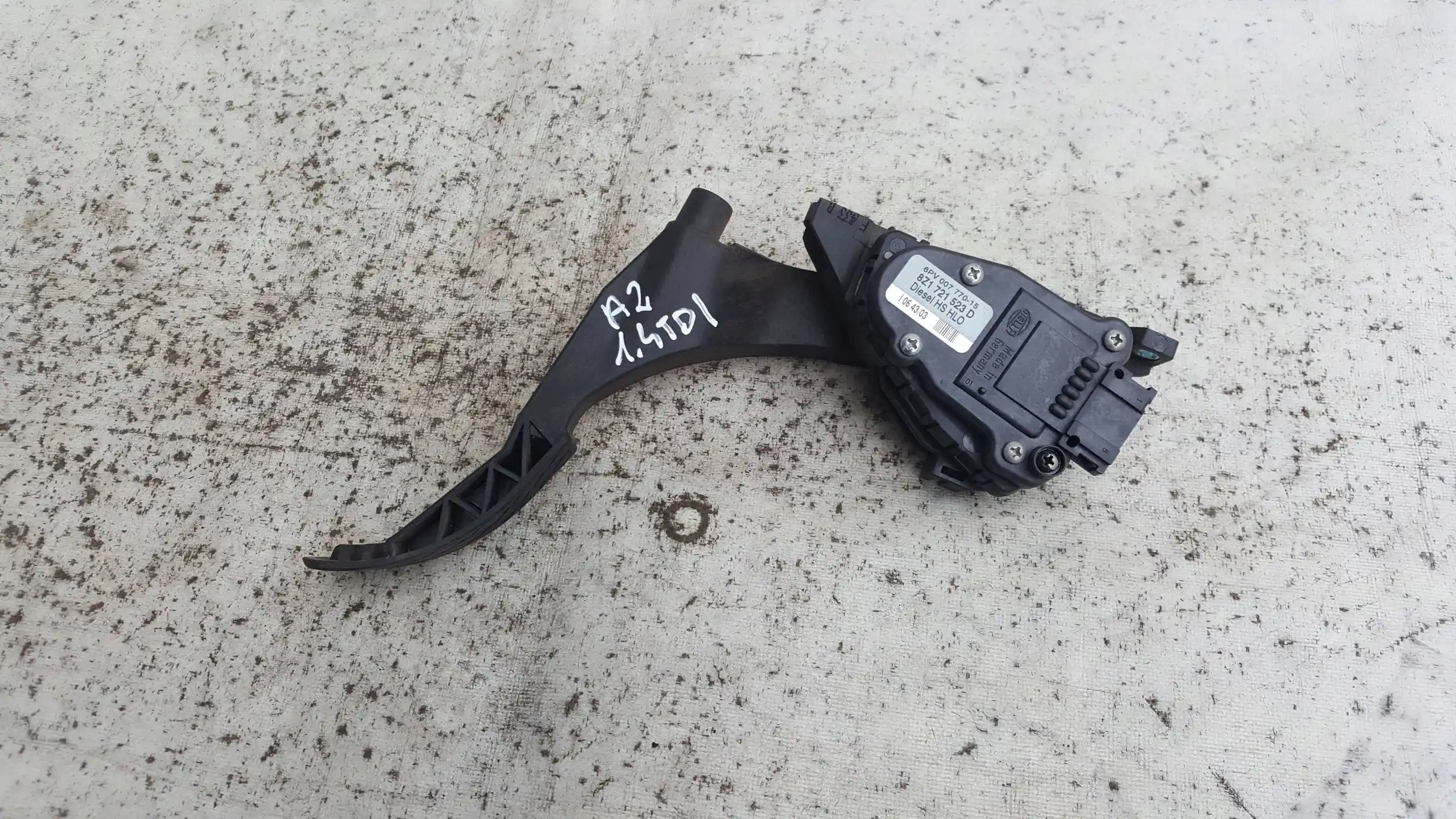 PEDAŁ GAZU POTENCJOMETR 6PV00777015 8Z1721523D AUDI A2 1.4 TDI 99-