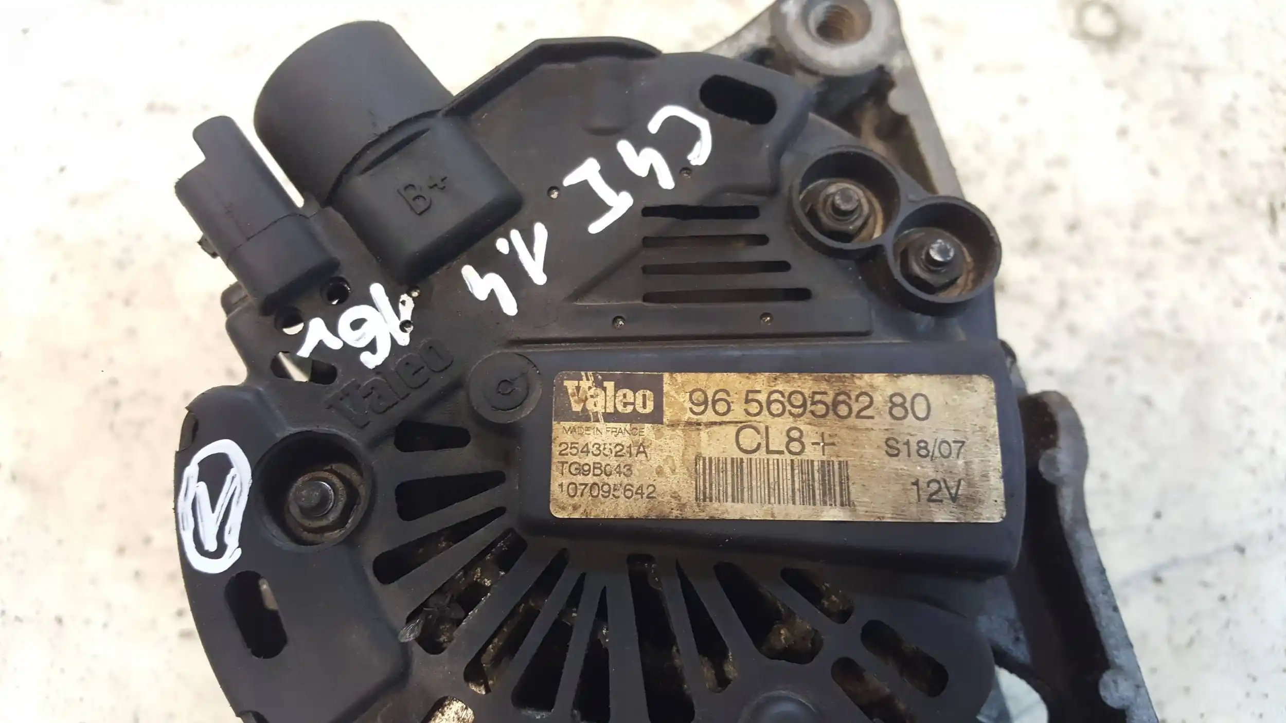 ALTERNATOR 9656956280 PSA PEUGEOT CITROEN C4 I 1.4 16V 04-