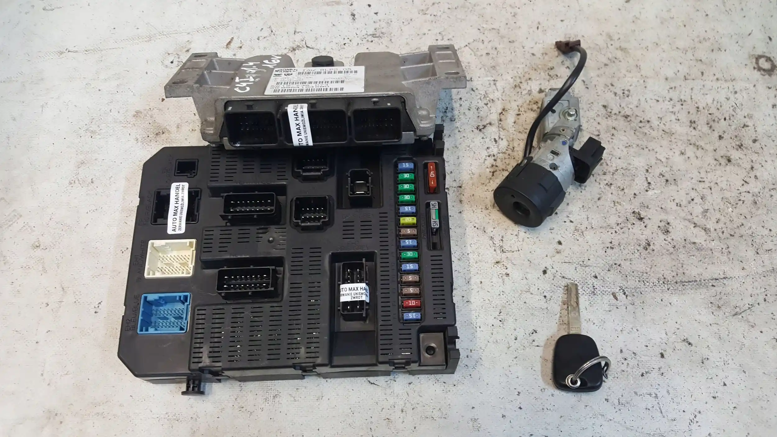 KOMPUTER 9664164680 IAW6LP205 ZESTAW IMMO CITROEN C4 I 1.4 16V 04-