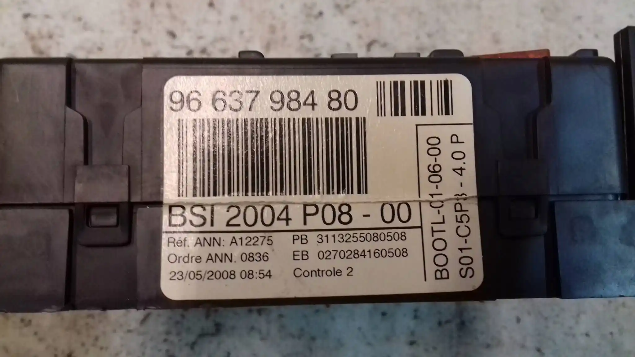 KOMPUTER 9655534080 5WS40341GT ZESTAW IMMO STARTOWY CITROEN C4 I 2.0 HDI 04