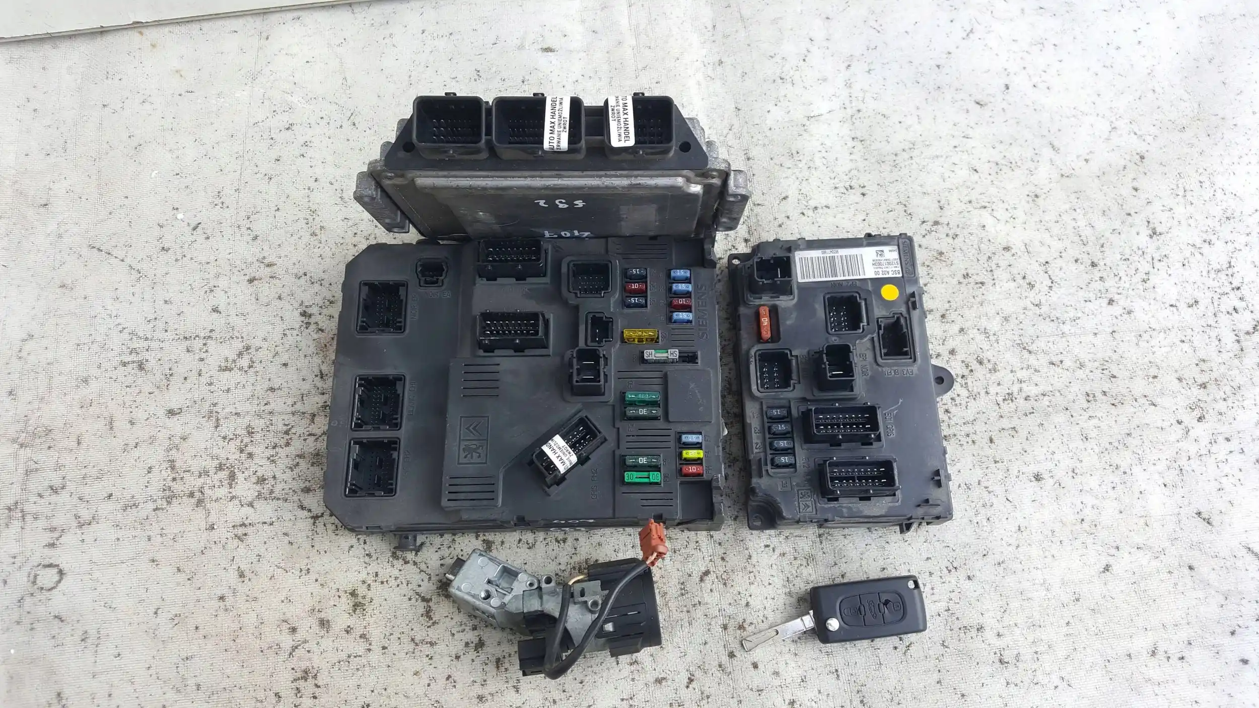 KOMPUTER 0281011558 ZESTAW IMMO PEUGEOT 407 1.6 HDI 04-