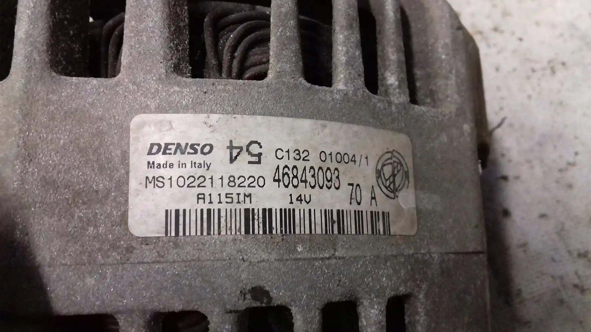 ALTERNATOR 46843093 FIAT PANDA II 1.1 8V 03-