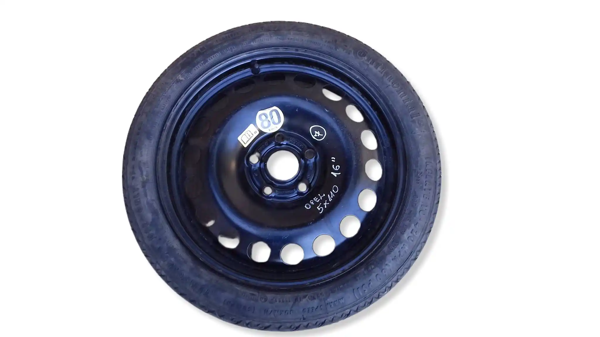 KOŁO DOJAZDOWE 5x110 16'' ET25 CONTINENTAL T115/70/R16 92M OPEL SAAB