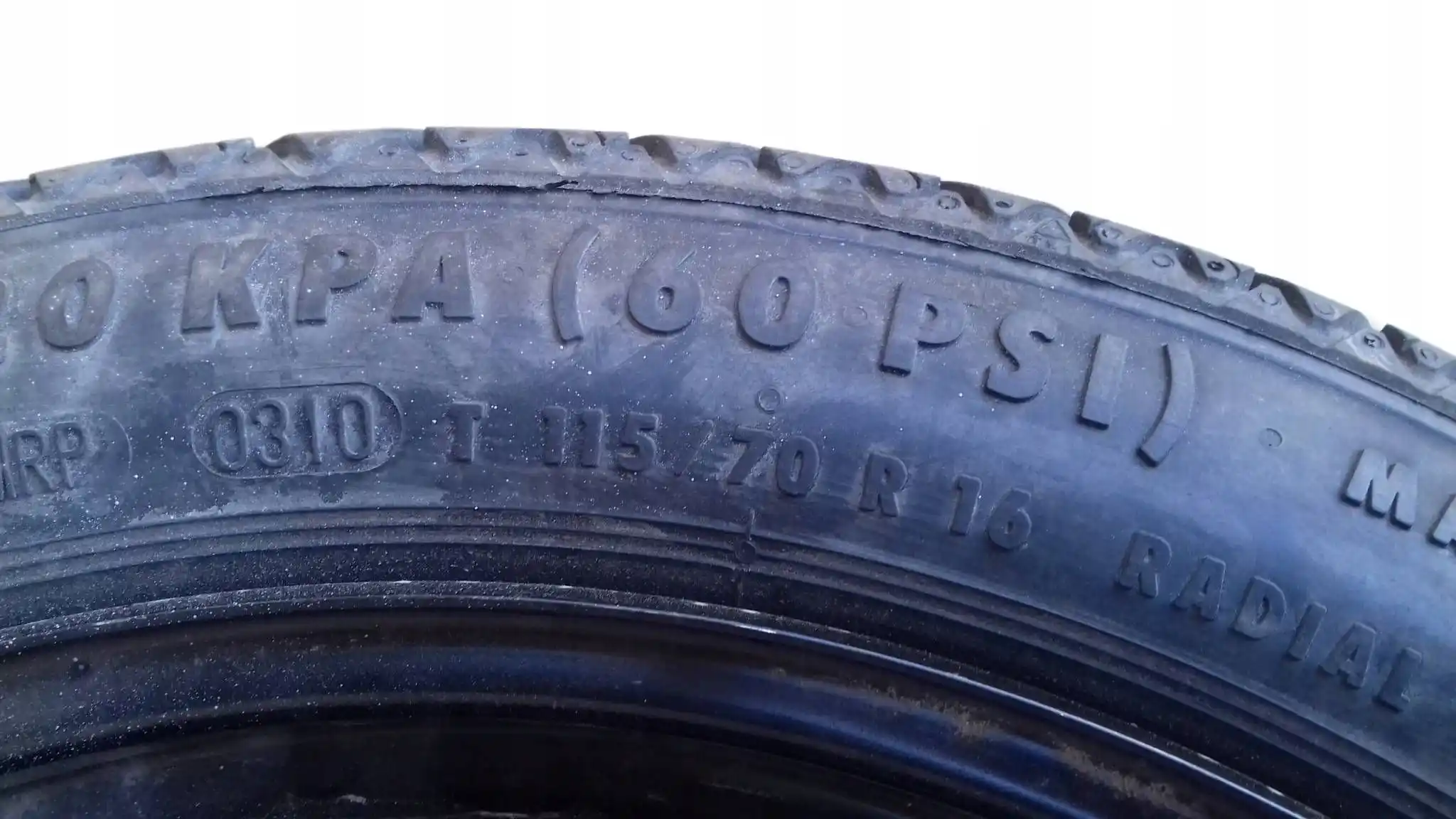 KOŁO DOJAZDOWE 5x110 16'' ET25 CONTINENTAL T115/70/R16 92M OPEL SAAB