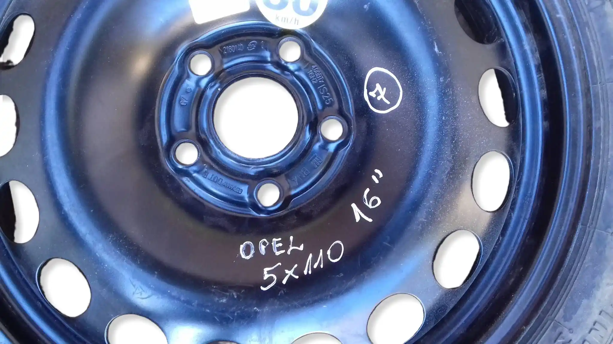KOŁO DOJAZDOWE 5x110 16'' ET25 CONTINENTAL T115/70/R16 92M OPEL SAAB