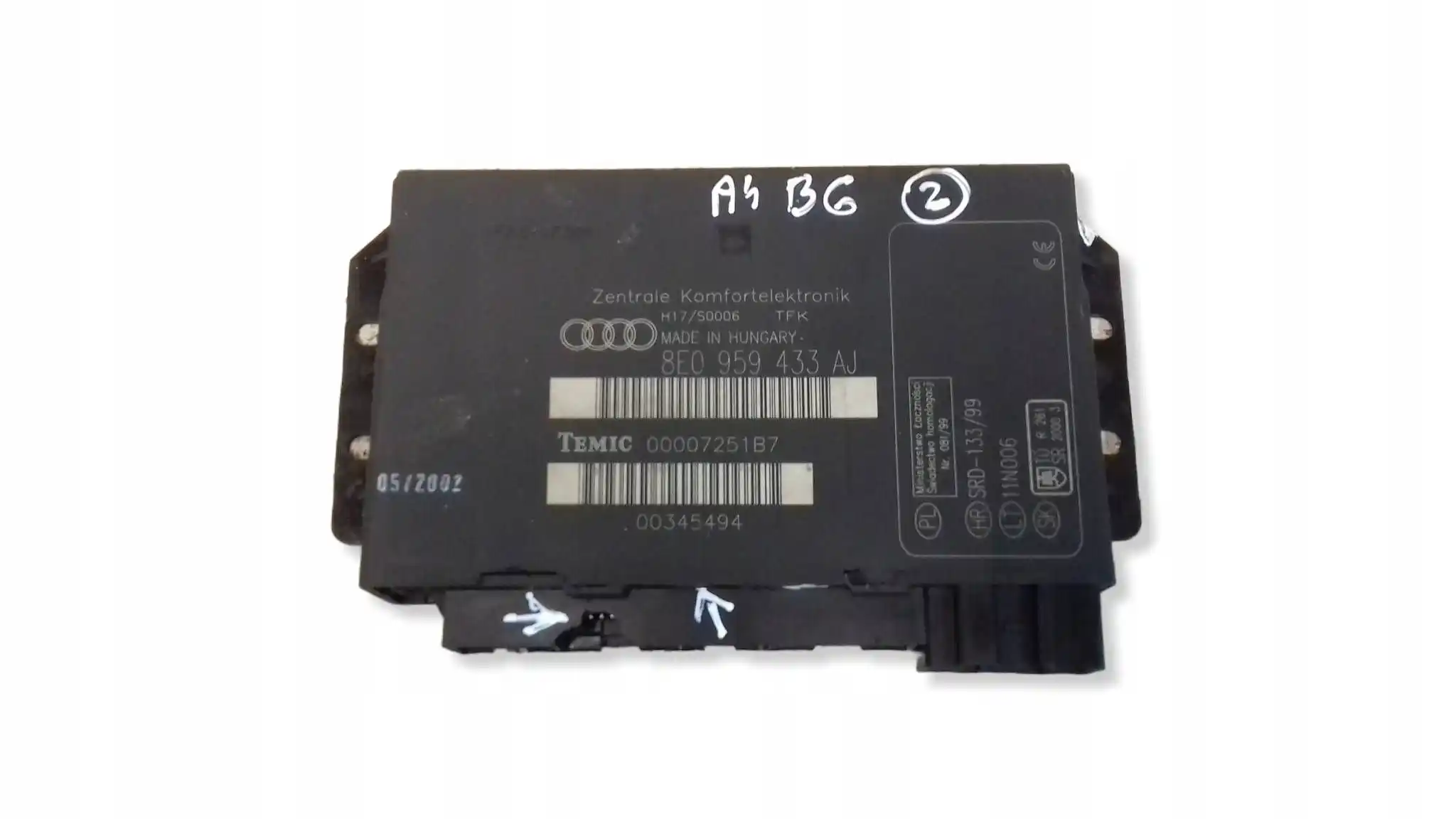 MODUŁ KOMFORTU 8E0959433AJ AUDI A4 B6 00-