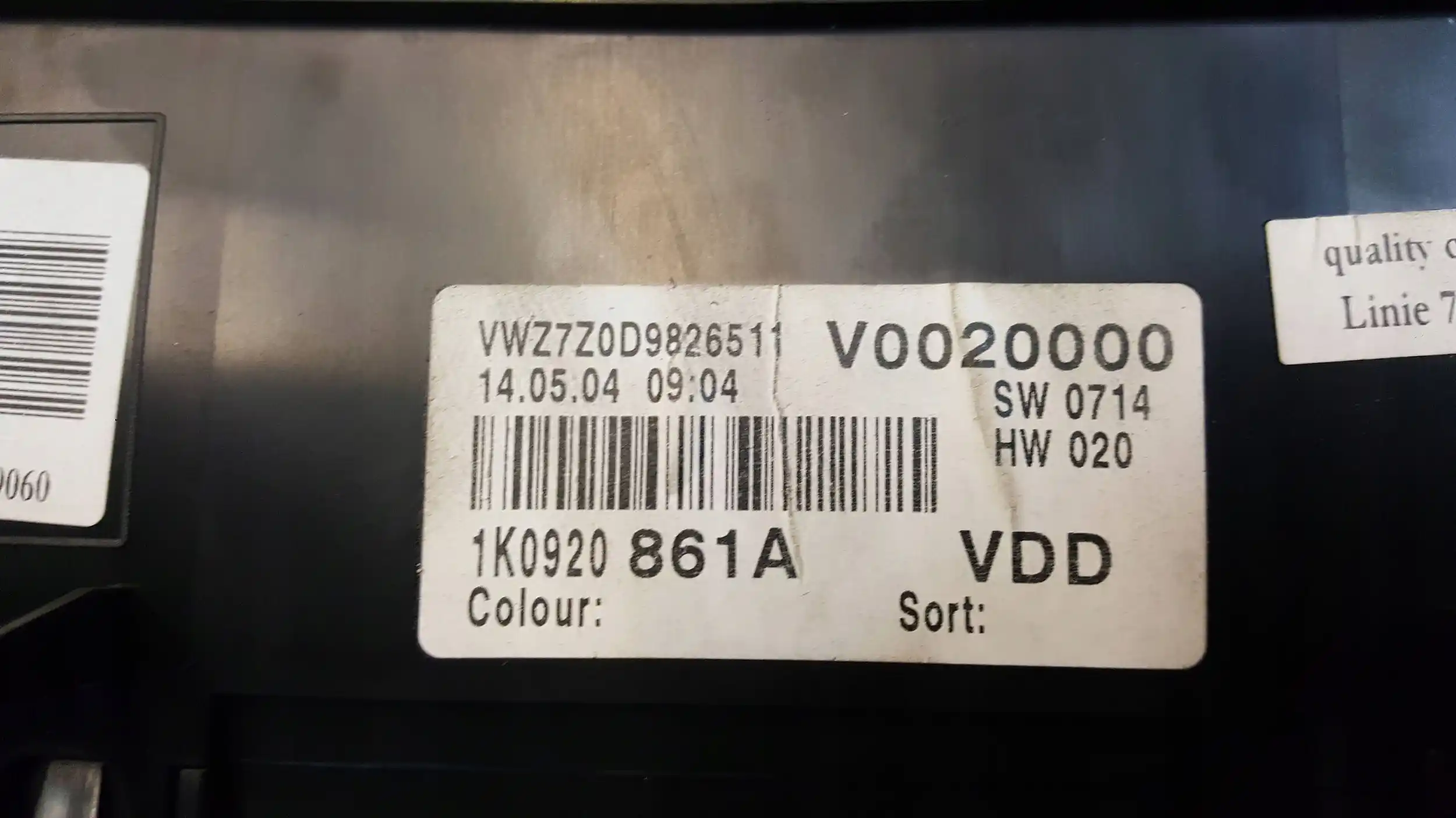 KOMPUTER 03C906056AK 0261S02071 ZESTAW IMMO VW GOLF V 1.6 FSI 03-