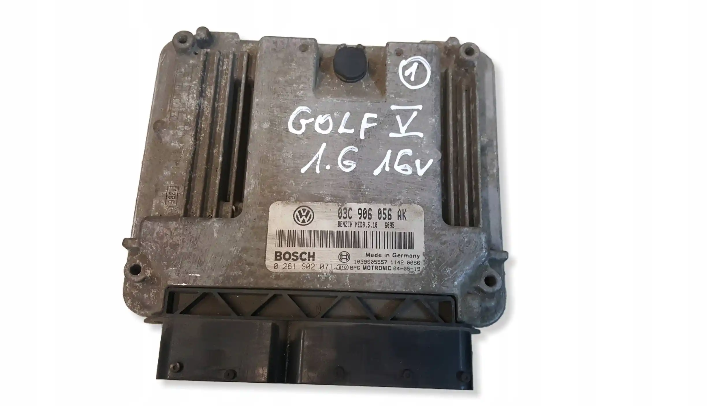KOMPUTER 03C906056AK 0261S02071 ZESTAW IMMO VW GOLF V 1.6 FSI 03-