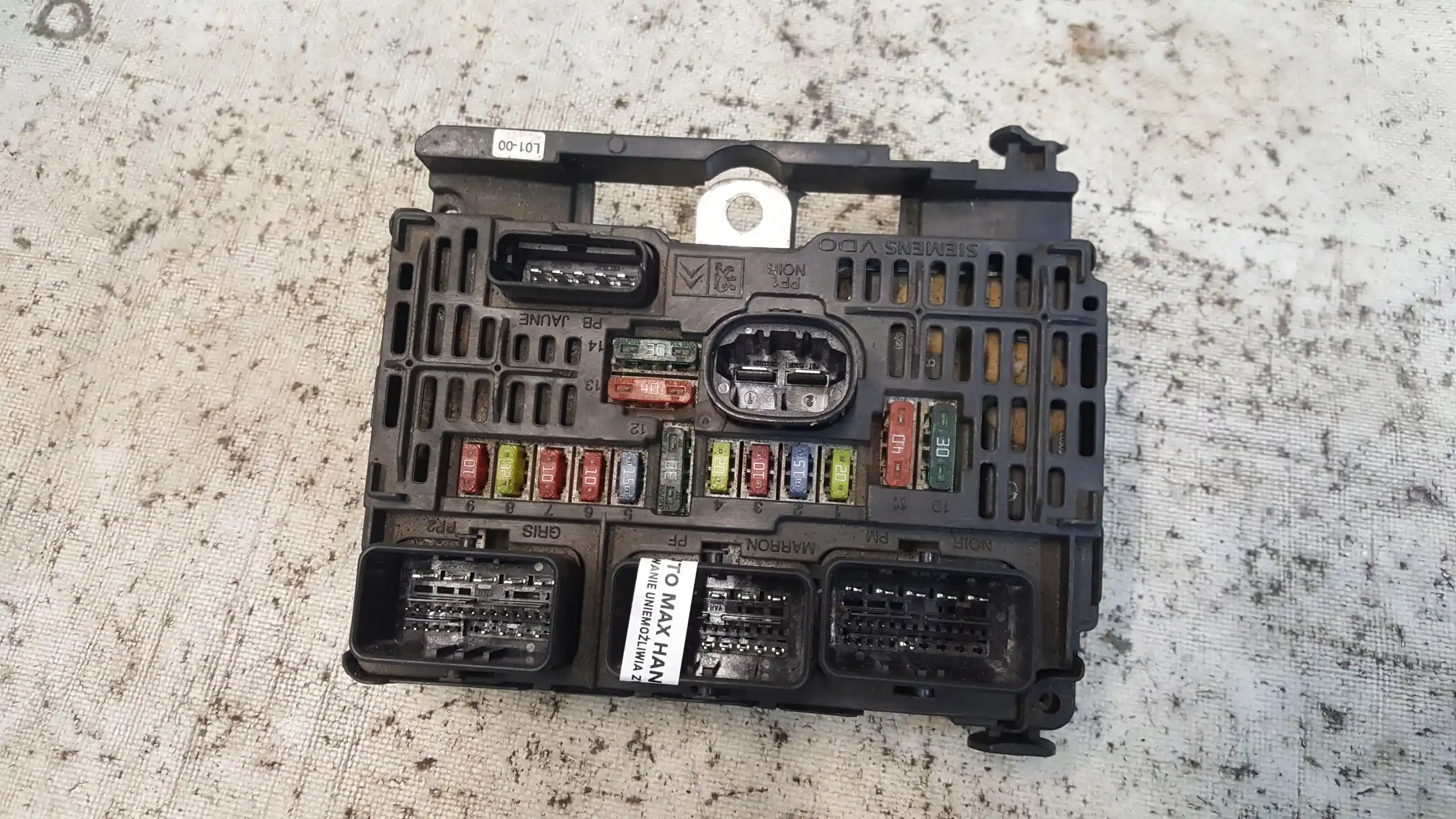 SKRZYNKA BEZPIECZNIKÓW MODUŁ BSM 9661682580 L01 PEUGEOT 407 04-