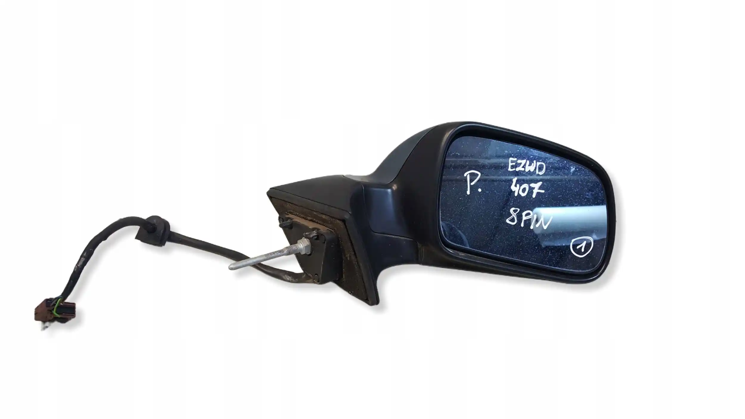 LUSTERKO PRAWE ELEKTRYCZNE 8 PIN PEUGEOT 407 04-11 LAK. EZWD