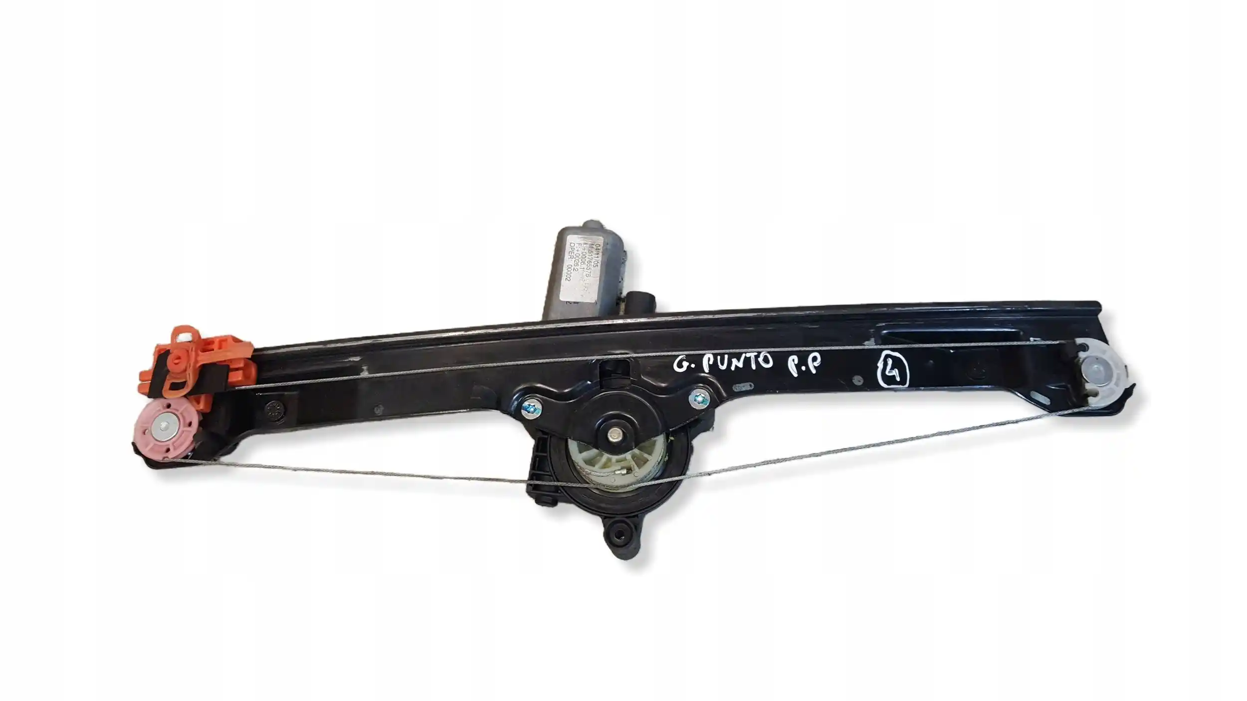 MECHANIZM SILNICZEK SZYBY PRAWY PRZÓD 51765575 FIAT GRANDE PUNTO 5D 05-