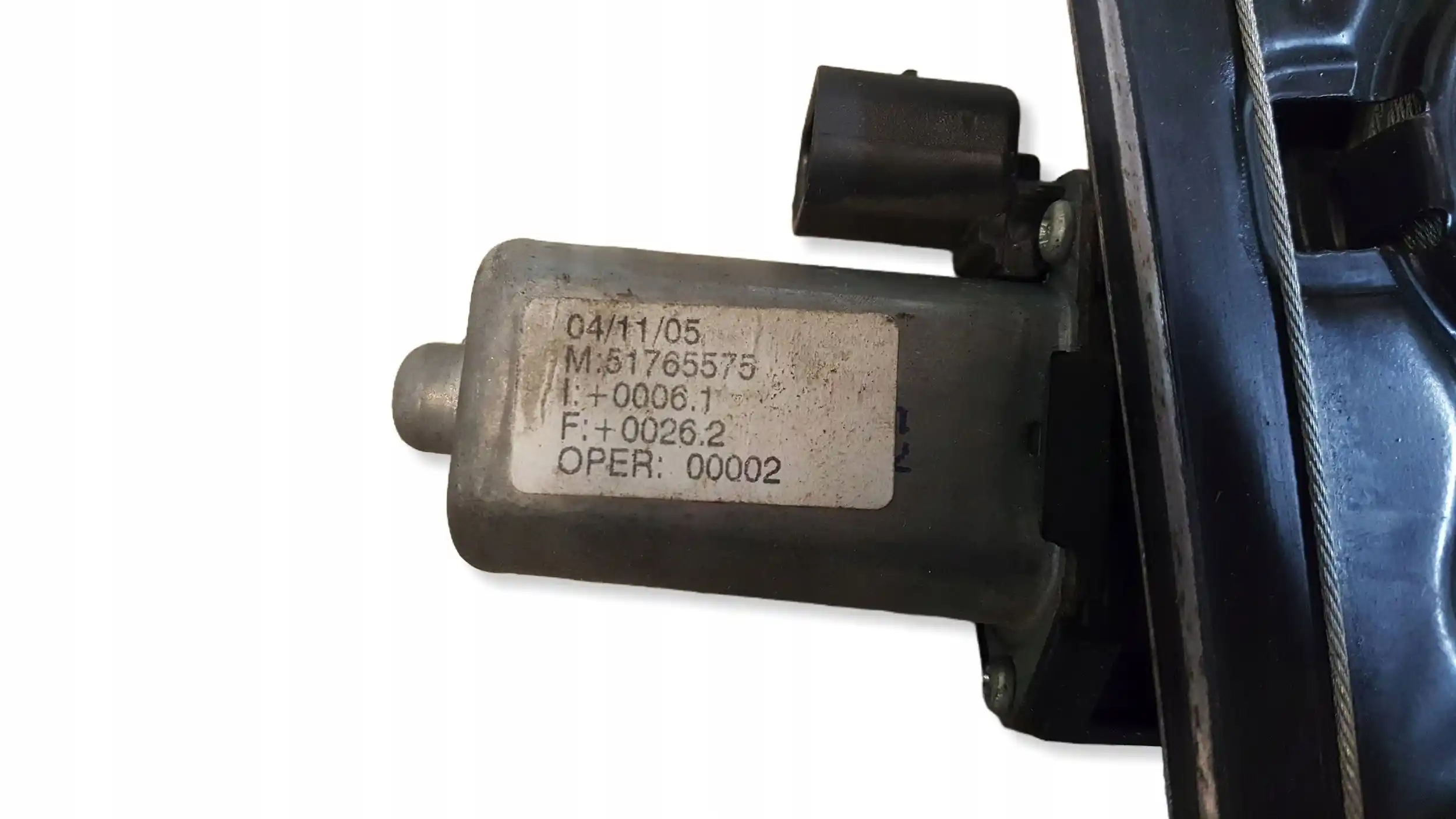 MECHANIZM SILNICZEK SZYBY PRAWY PRZÓD 51765575 FIAT GRANDE PUNTO 5D 05-