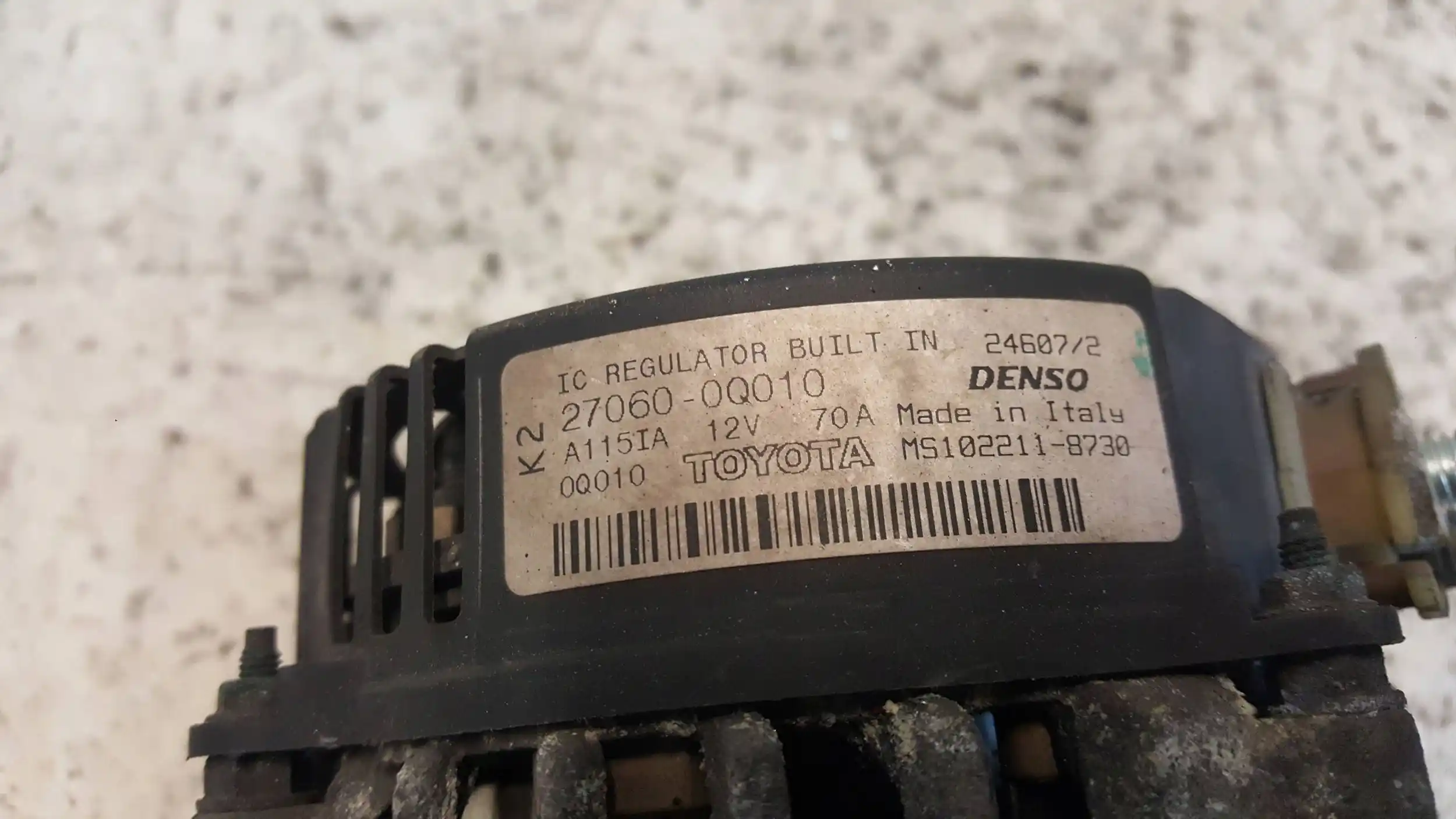 ALTERNATOR 270600Q010 CITROEN C1 PEUGEOT 107 TOYOTA AYGO 1.0 05-14