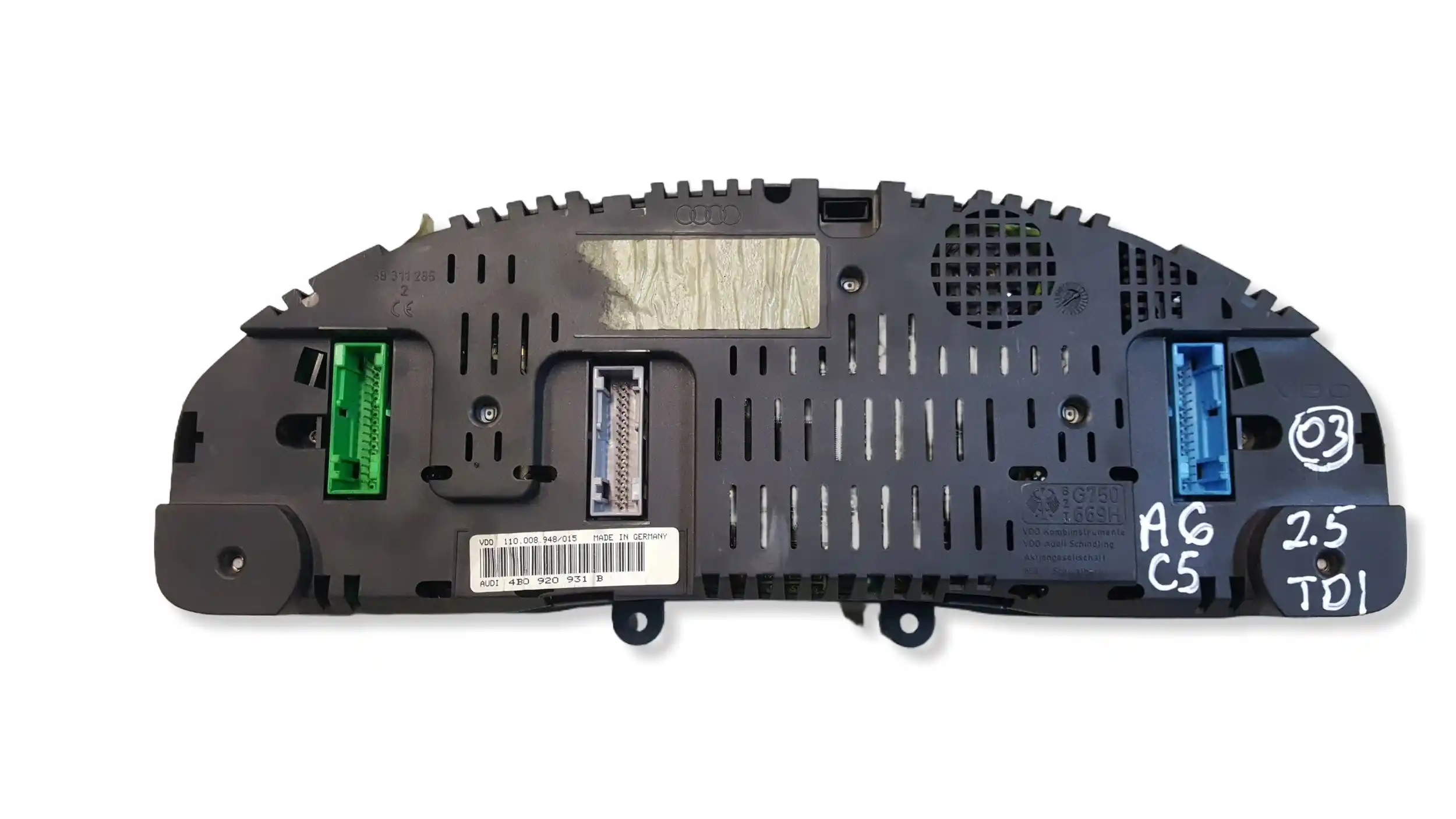 LICZNIK ZEGARY 4B0920931B AUDI A6 C5 2.5 TDI 97-